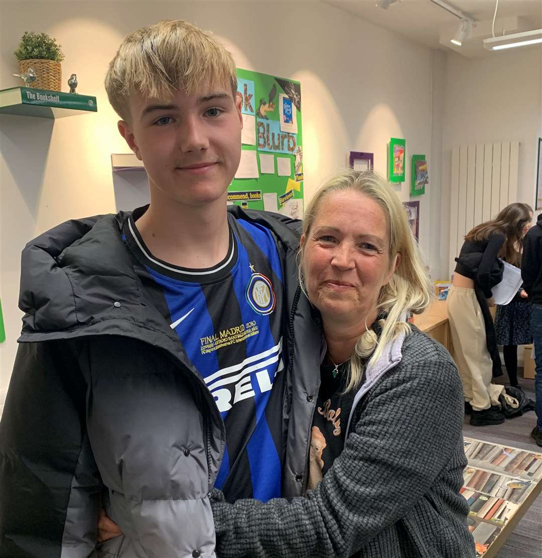 Juno and his proud mum