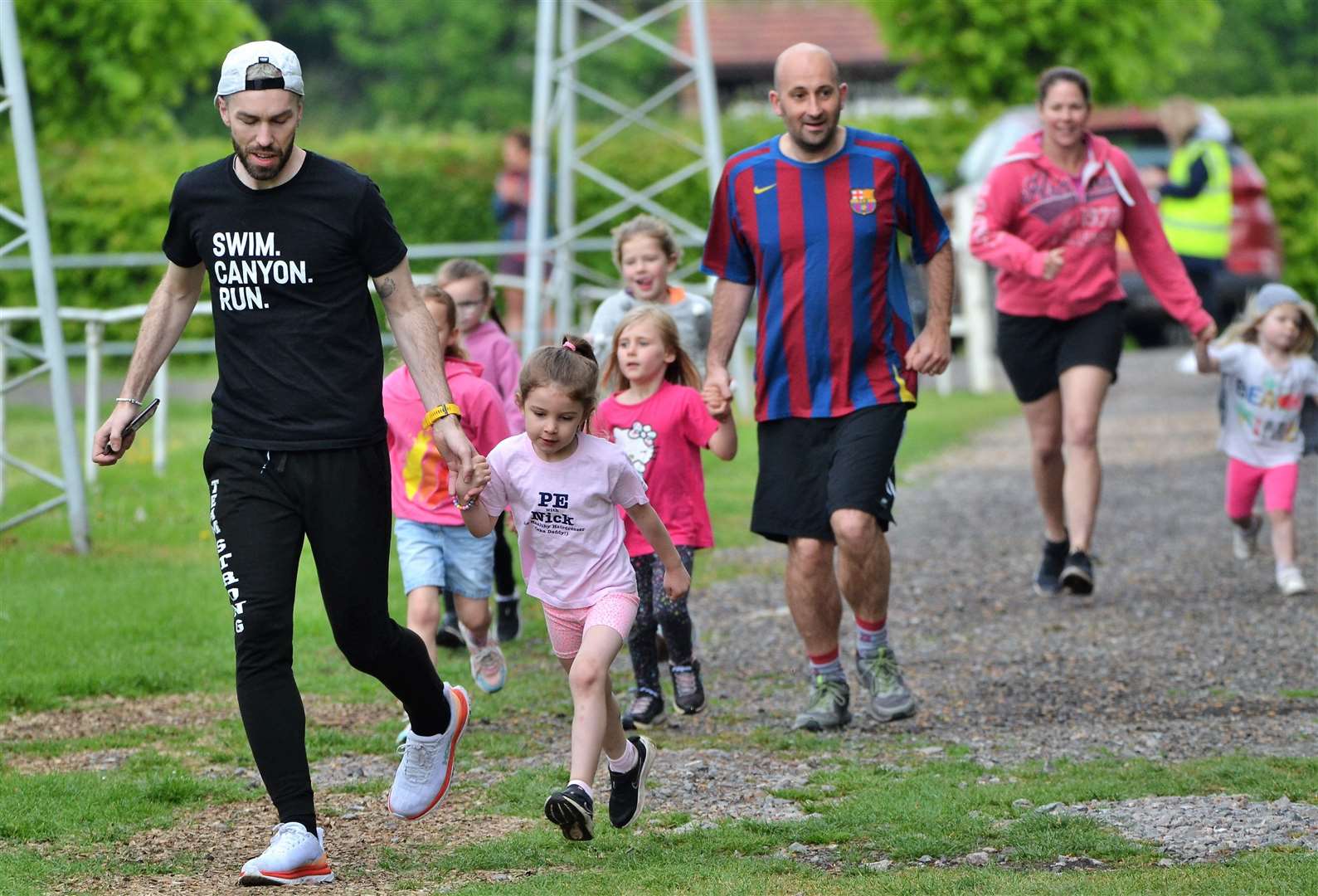 There were a number of fun races for those under 9 too
