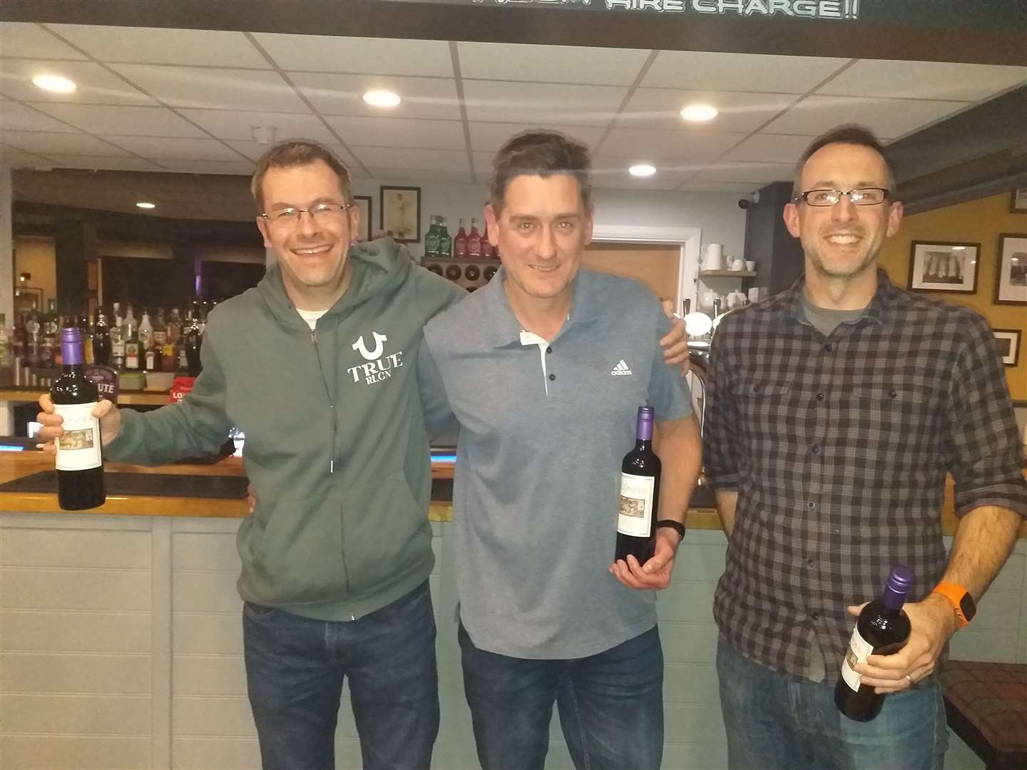 Sports Quiz winners - Steve Smith, Richard Pike, Tim Hill