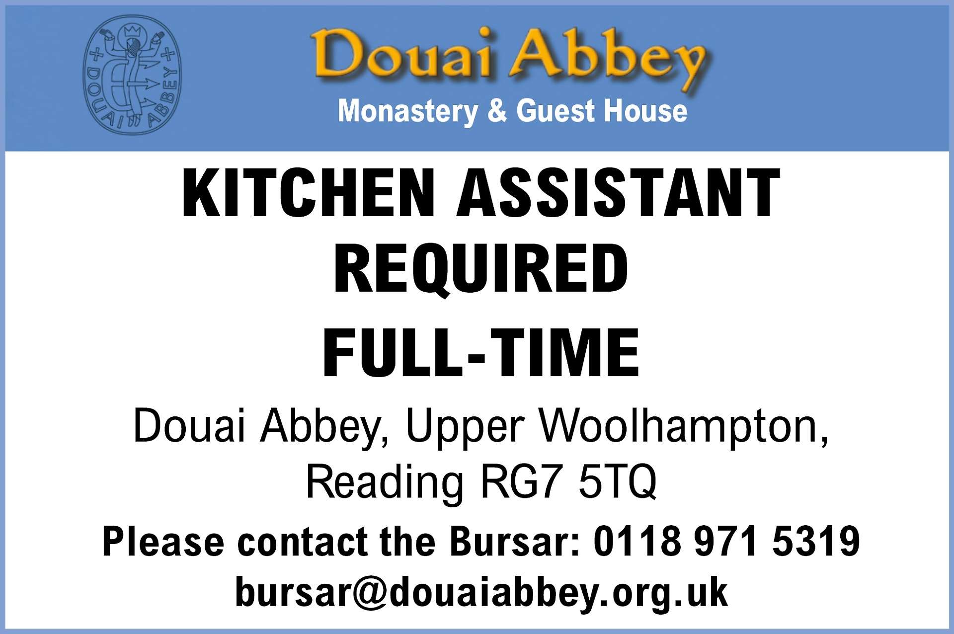 Kitchen Assistant required