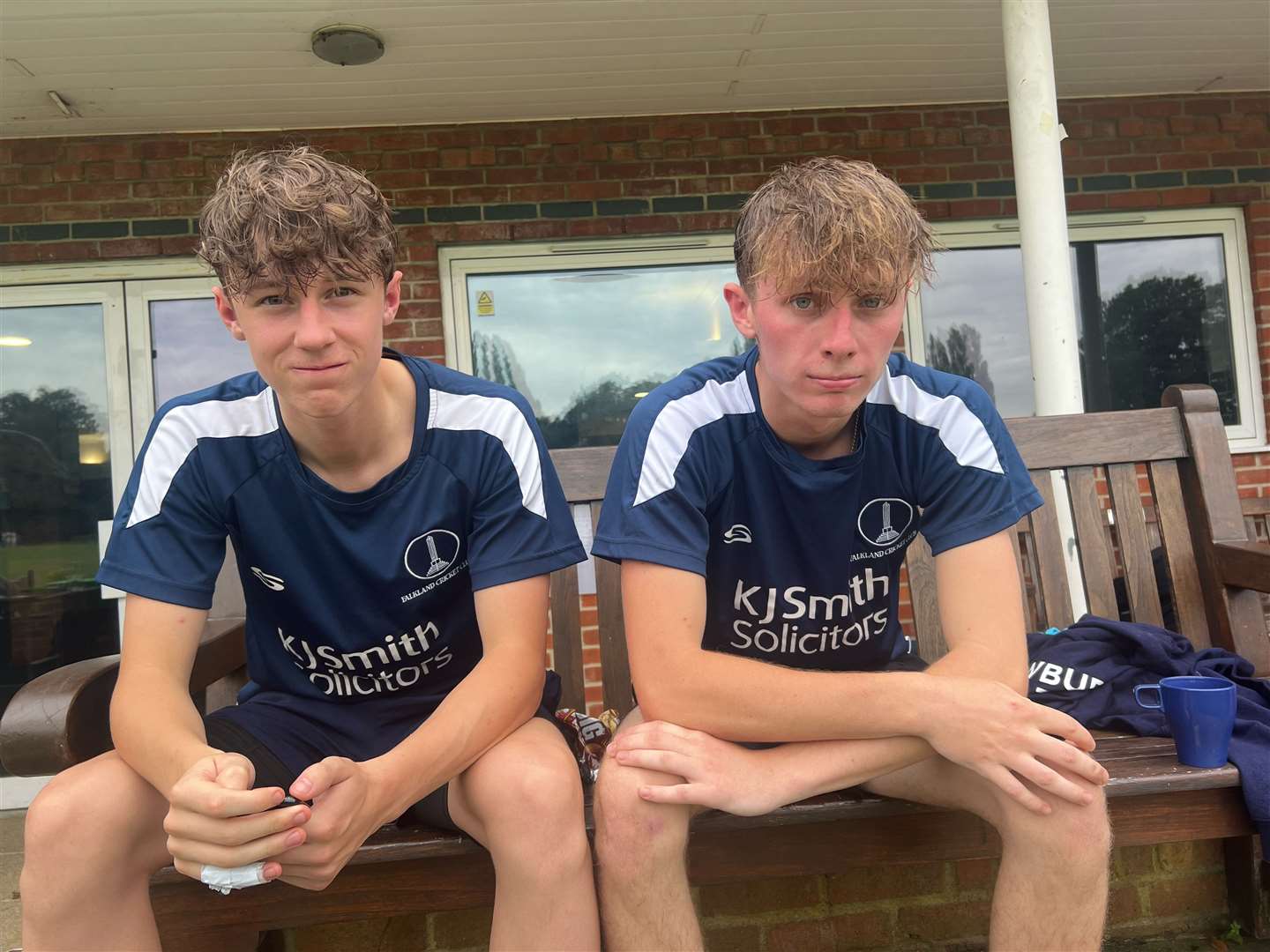 Ollie Hamlin (left) and Charlie Mabbatt (right) of Falkland 3rd
