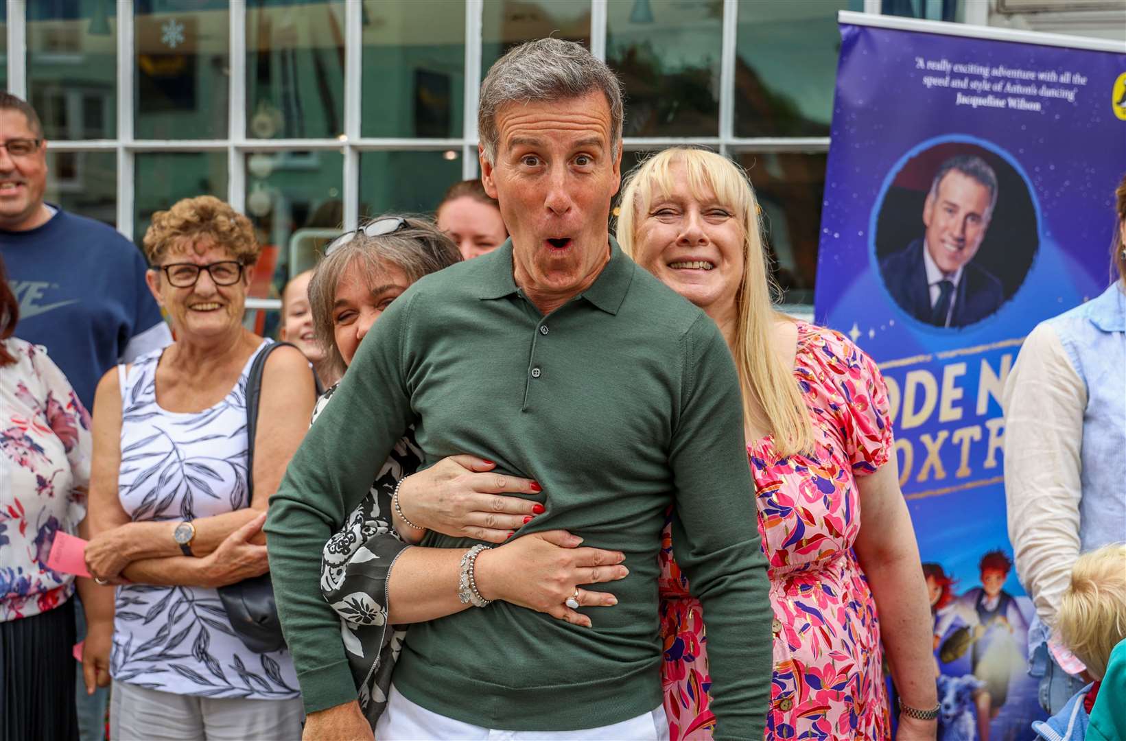 Anton Du Beke arrives at Hungerford Bookshop