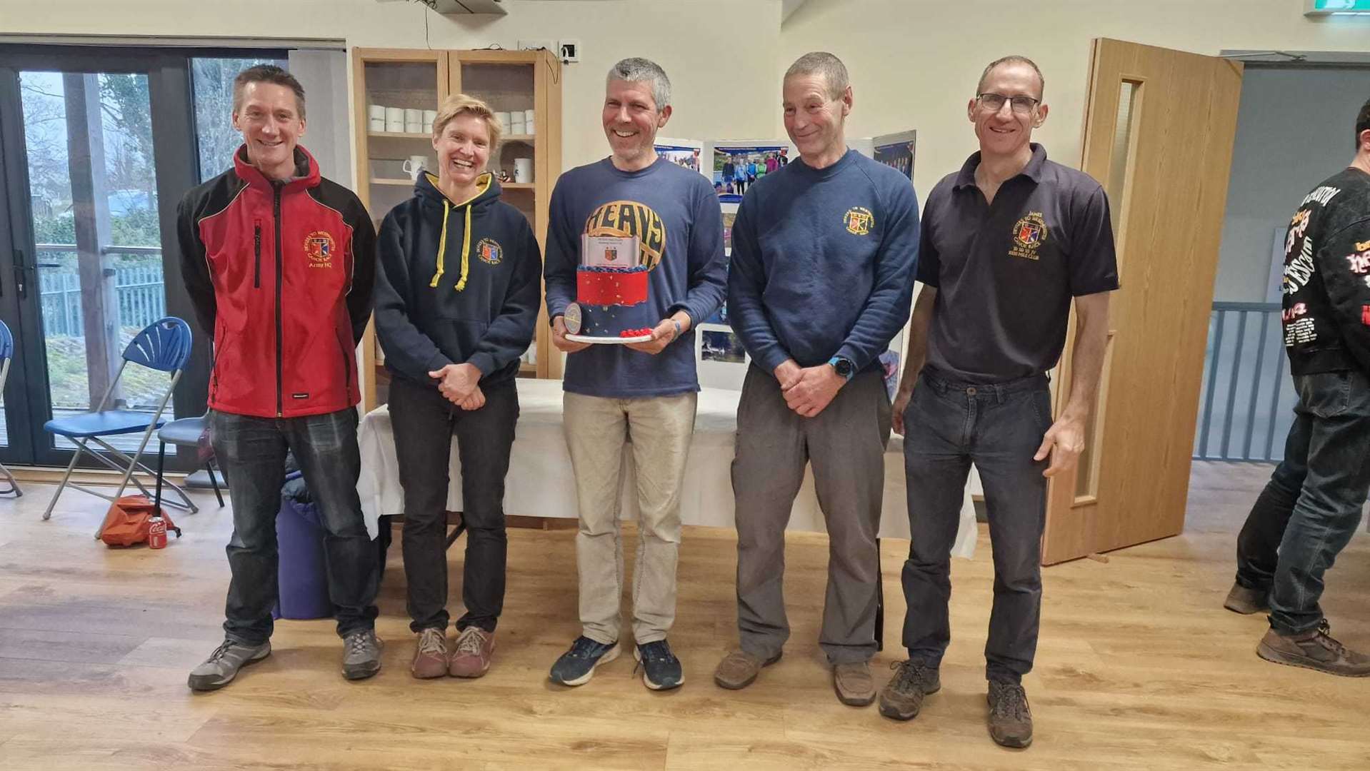 Newbury Canoe Club celebrating the team trophy win