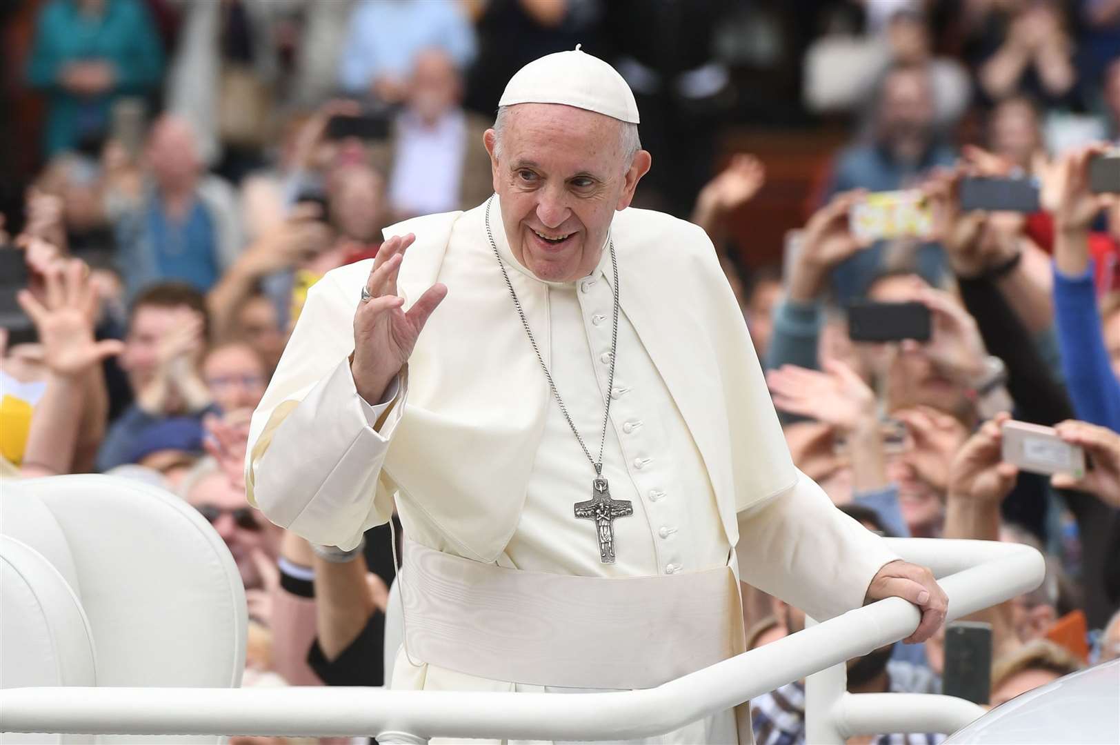 Pope Francis visited Dublin in 2018 (PA)