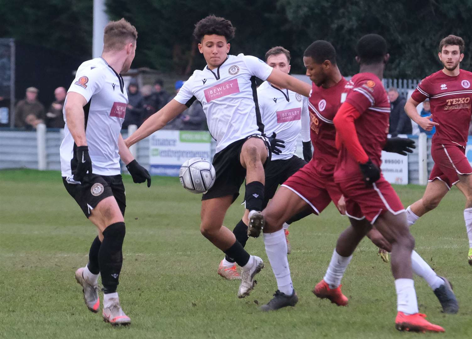 Sol Wanjau-Smith in action against Chelmsford