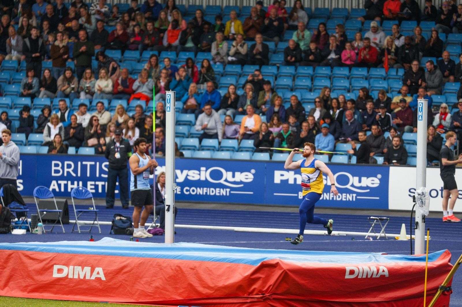 Javelin Thrower Ben East at the 2024 British Athletics Championships in Manchester