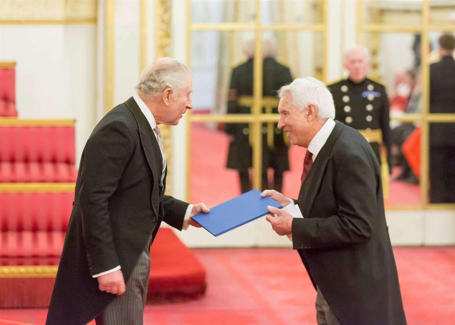 James Puxley and King Charles III – photograph by Ian Jones