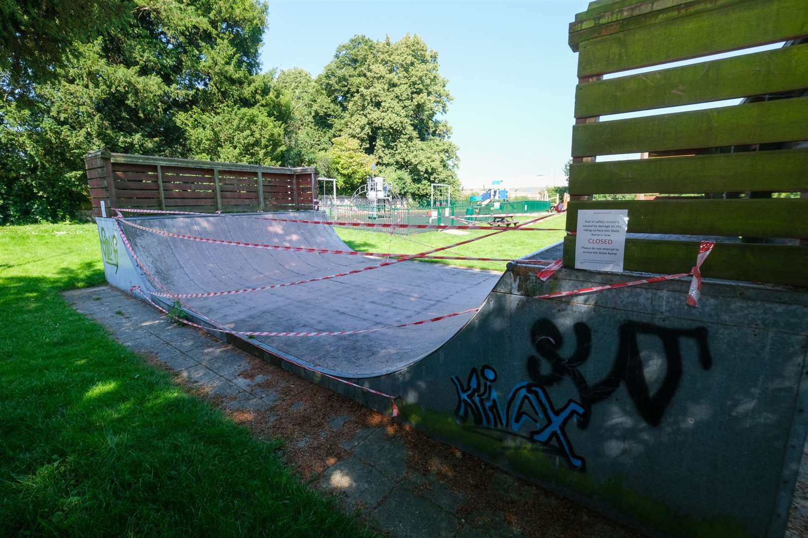 The skate ramp is to be removed after a parish council vote.