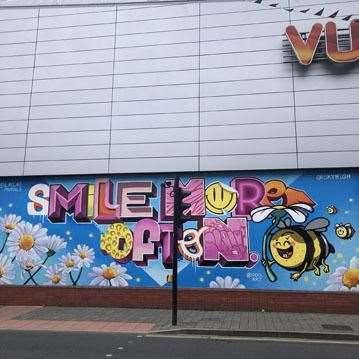 Smile mural
