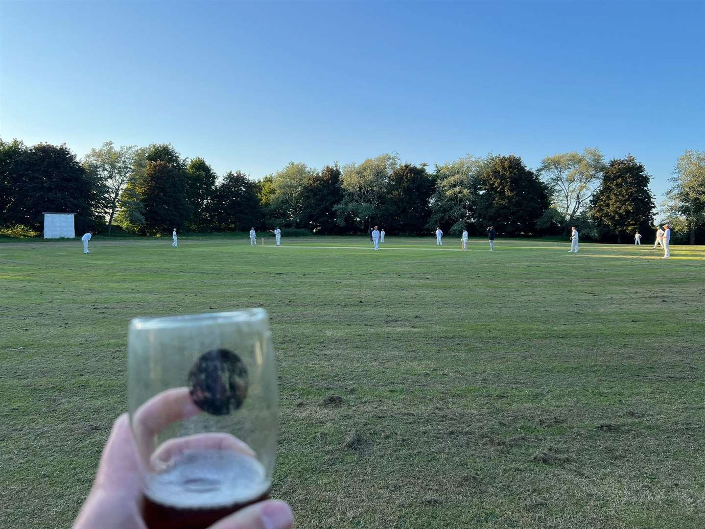 The Bell beer garden quickly located as rumours of victory rumbled