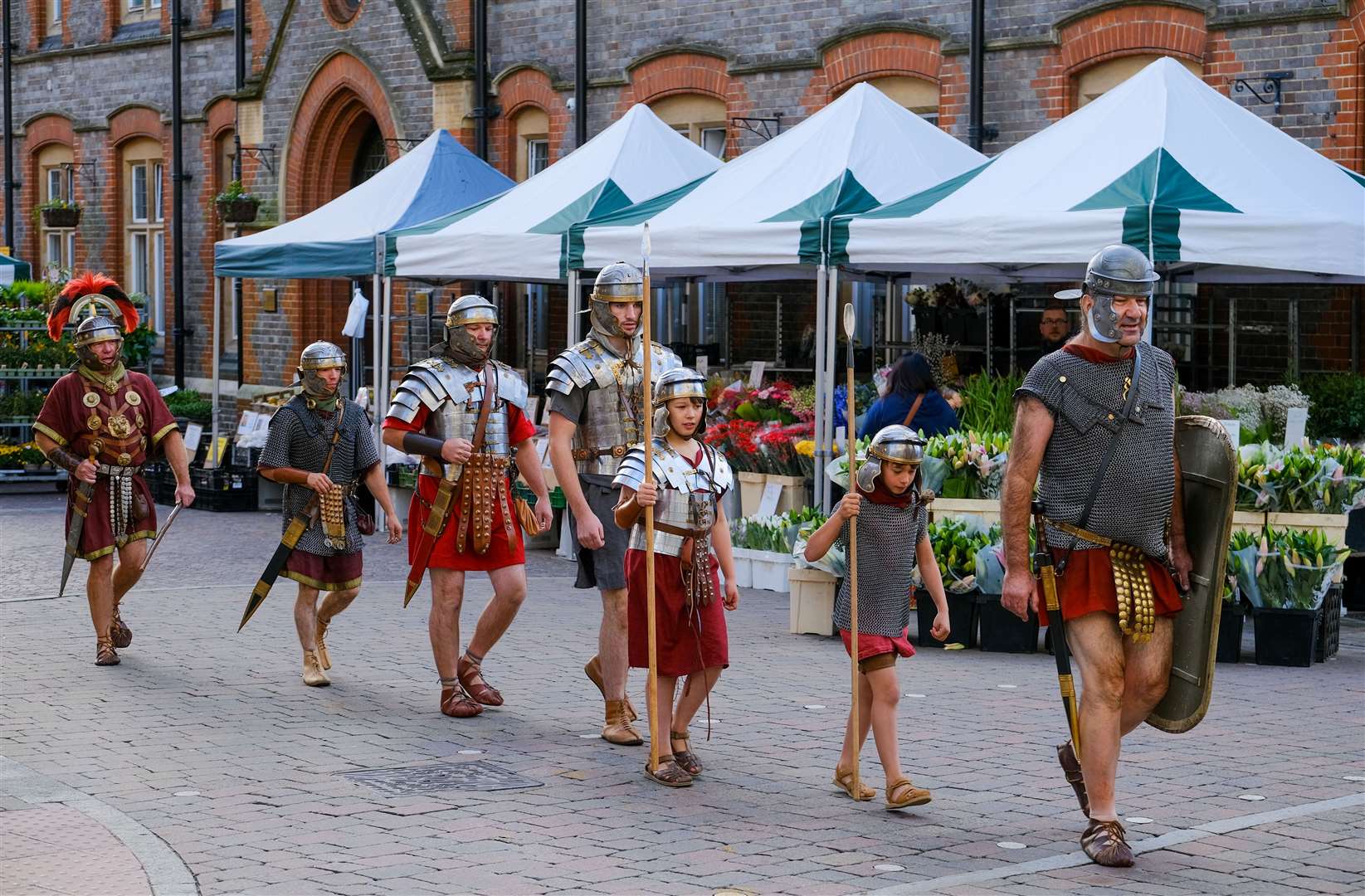The Roman family fun day at West Berkshire Museum on Saturday