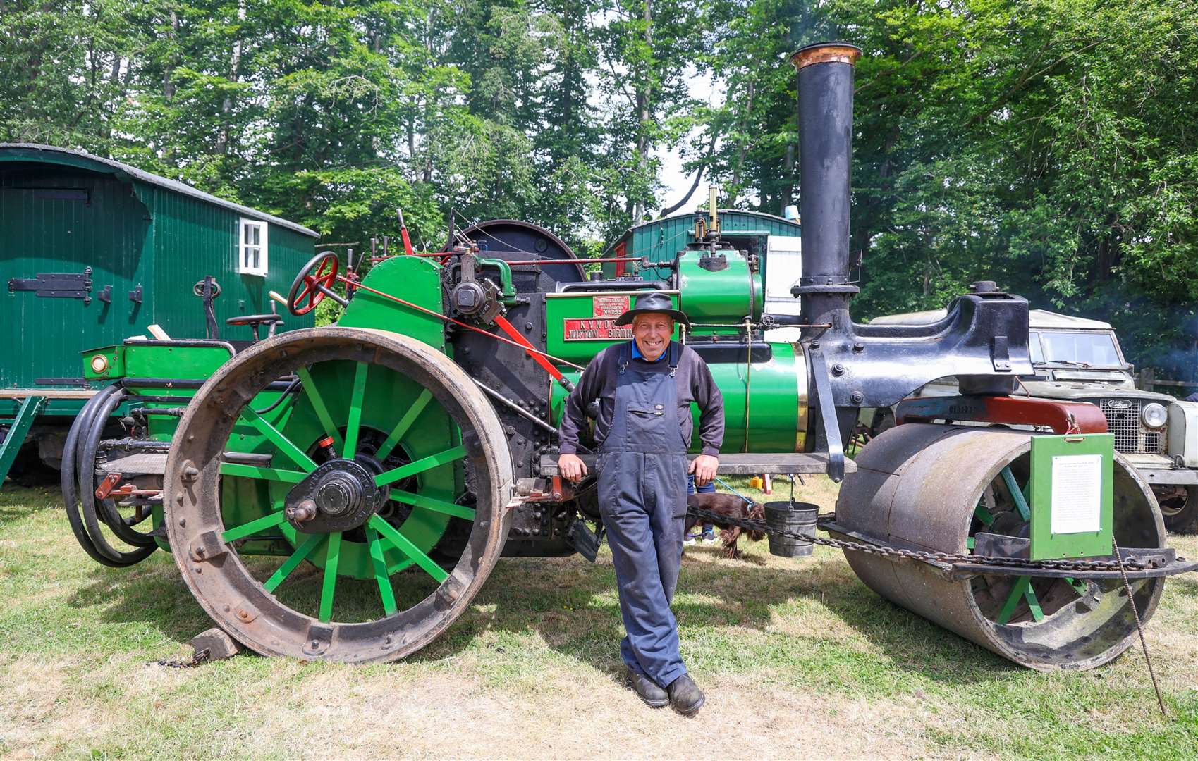 Freddie Cooper with this 1915 Aveling Porter 8-Ton