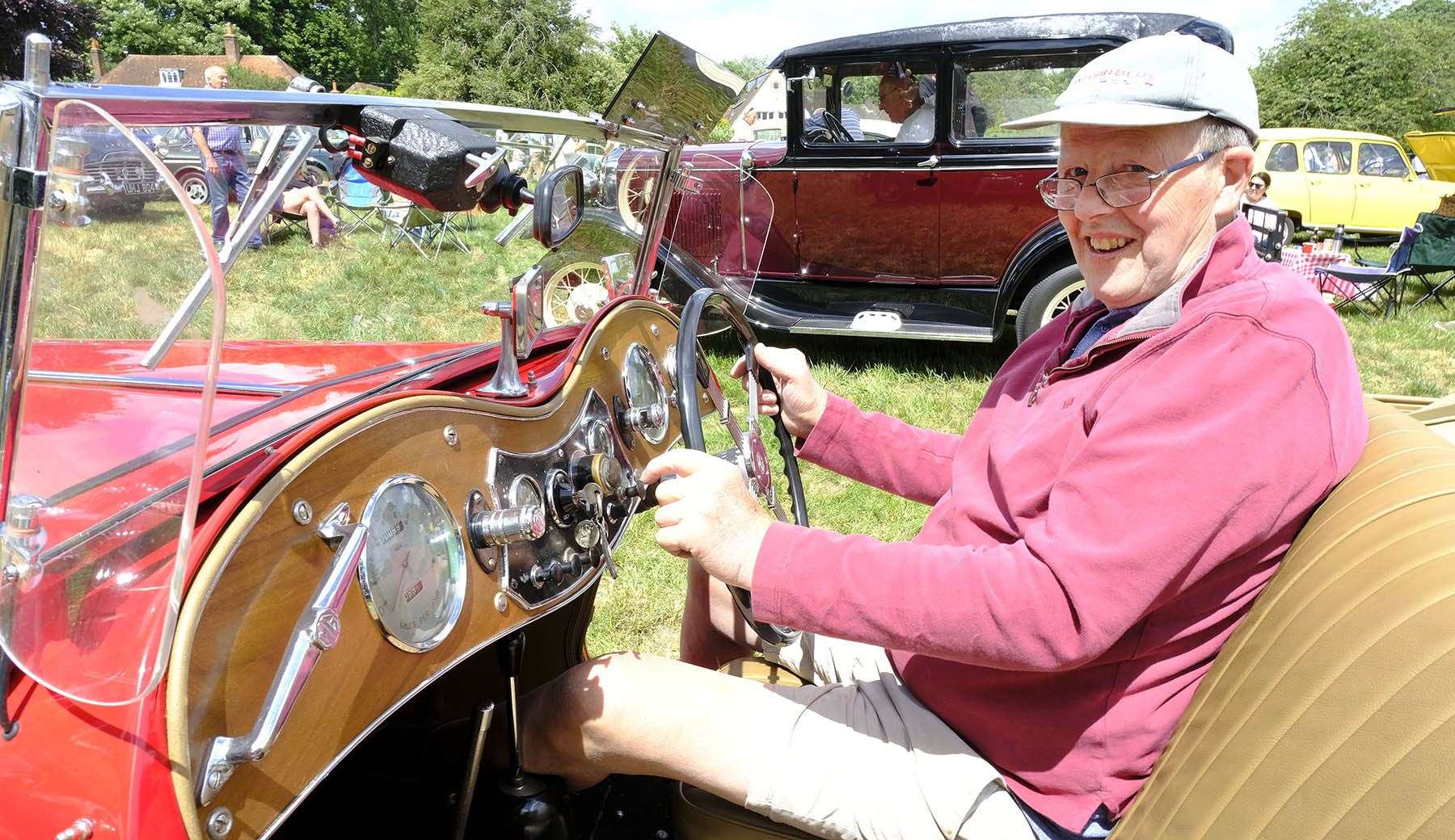 Tony Stone, with his 1948 MGTC