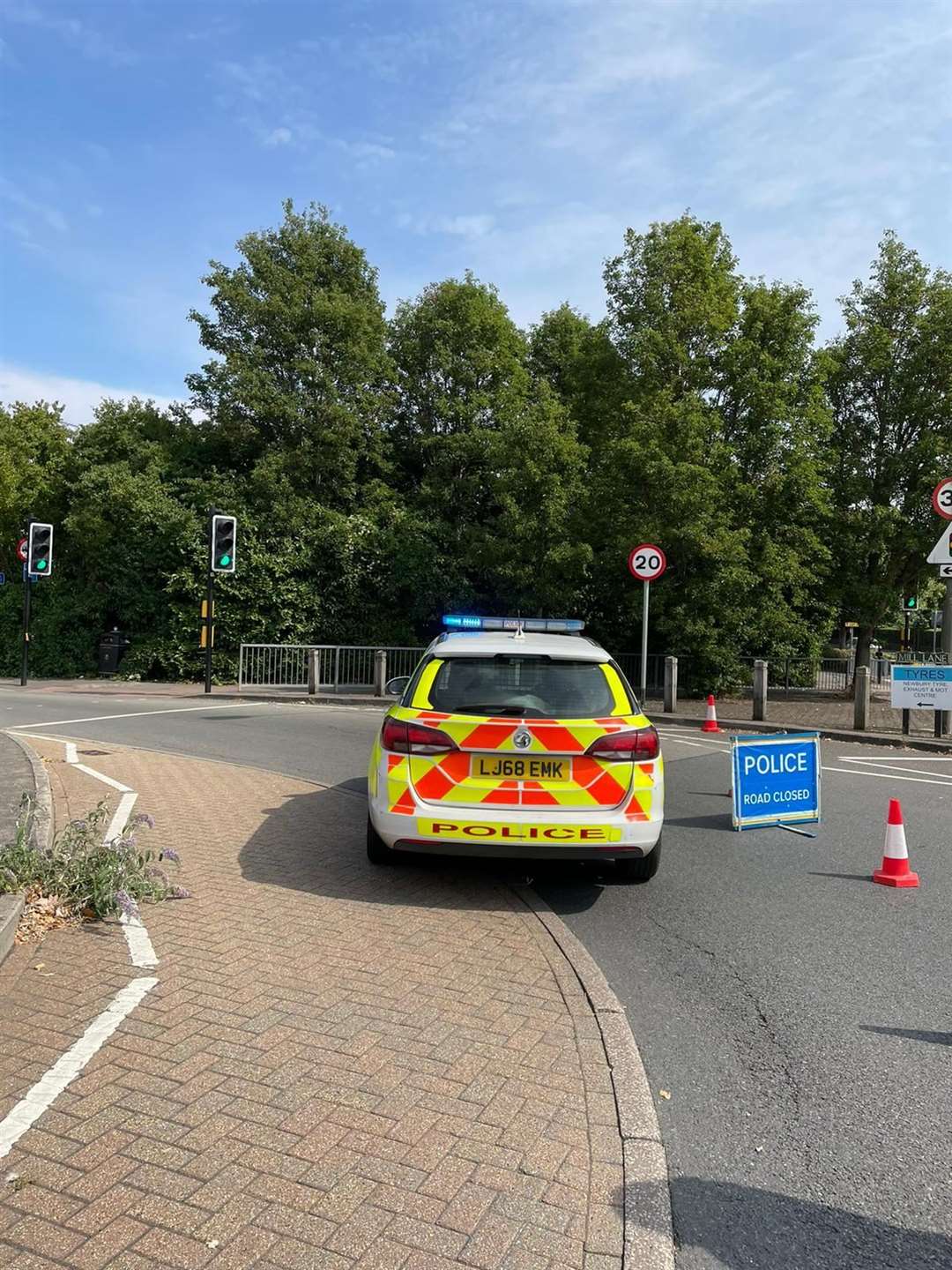 Mill Lane has been closed to ensure police vehicles can get in and out of the police station quickly after road closures nearby led to traffic chaos in the area