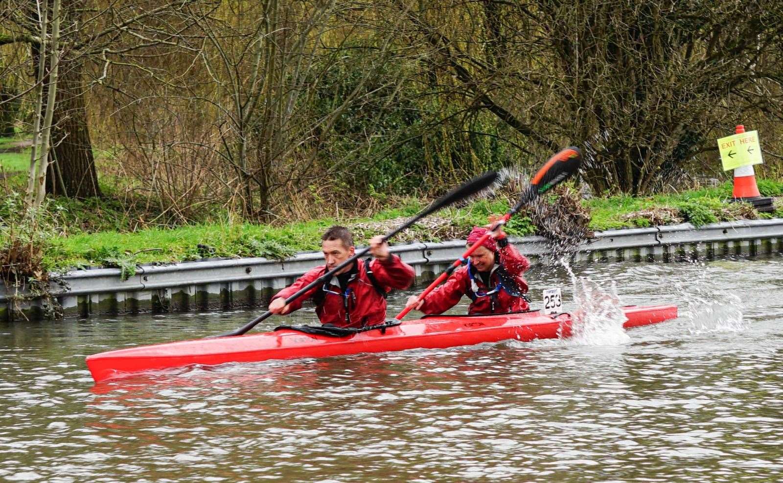 Practice on the canal