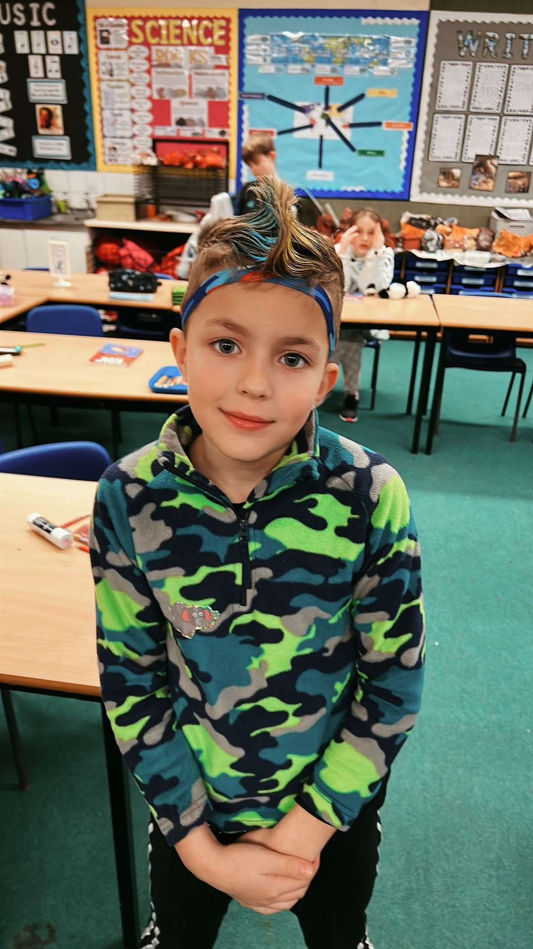 Pupils came to school in a variety of different outfits