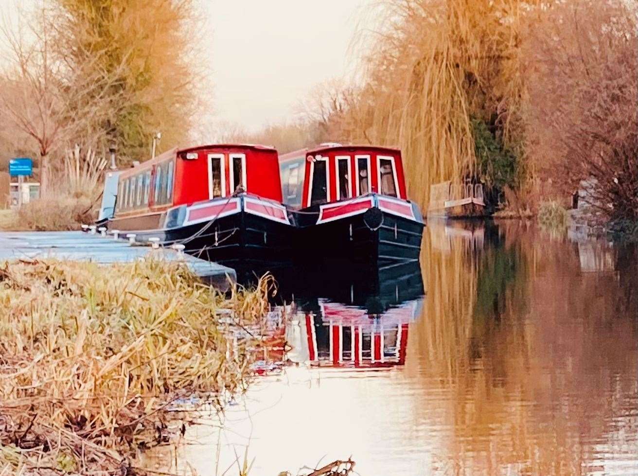 The Kennet and Avon Canal at Aldermaston Wharf