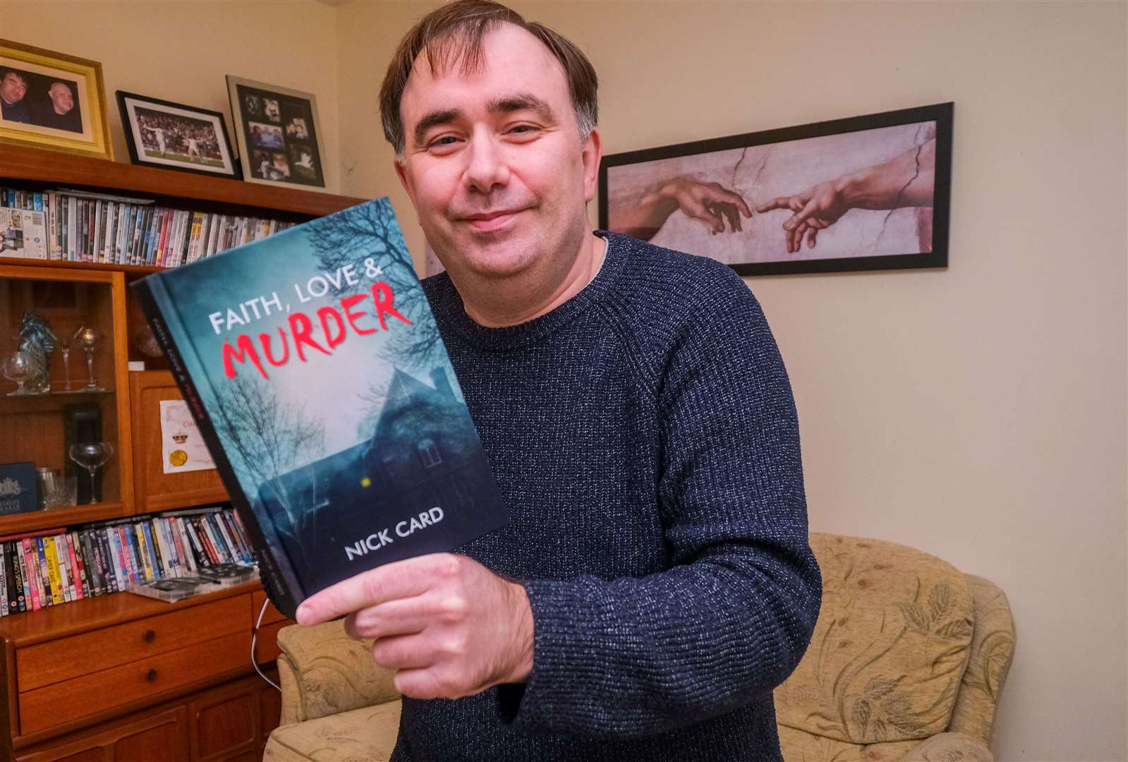 Nick Card with his new book