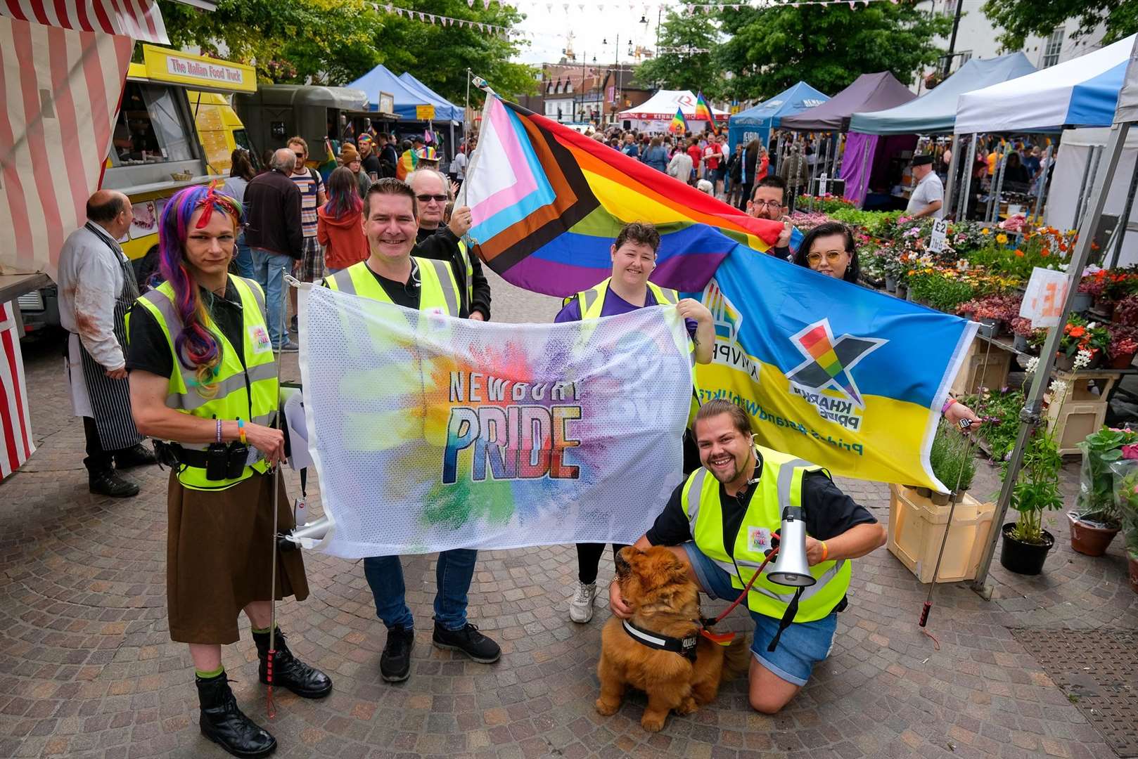 The Newbury Pride march in 2023