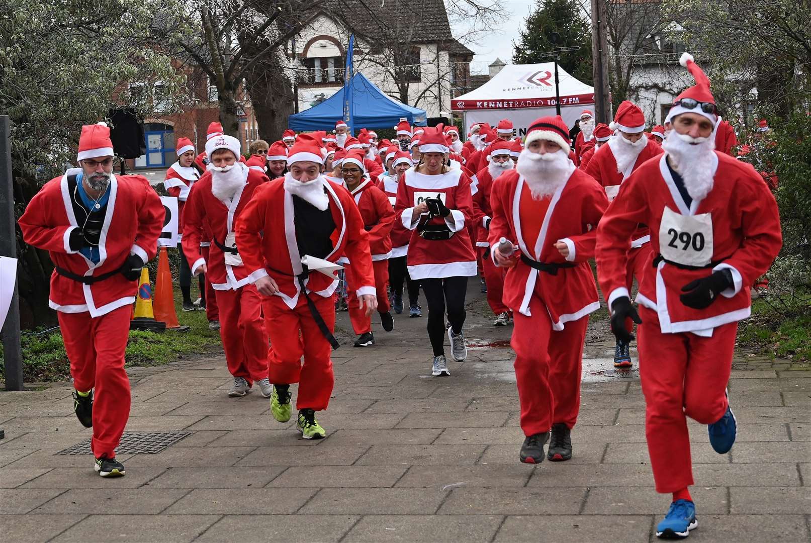 Santa's dashing through The Broadway.