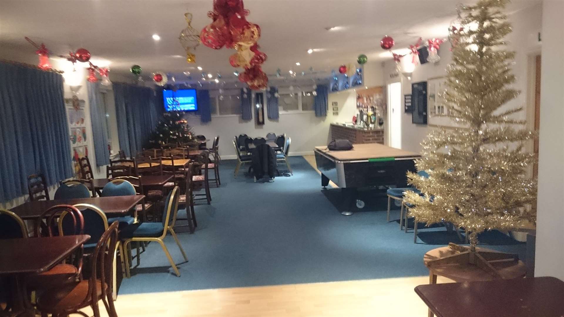 The hall decorations that Mr and Mrs Bird display for the cricket club. Picture by: Frank Bird. (53845754)