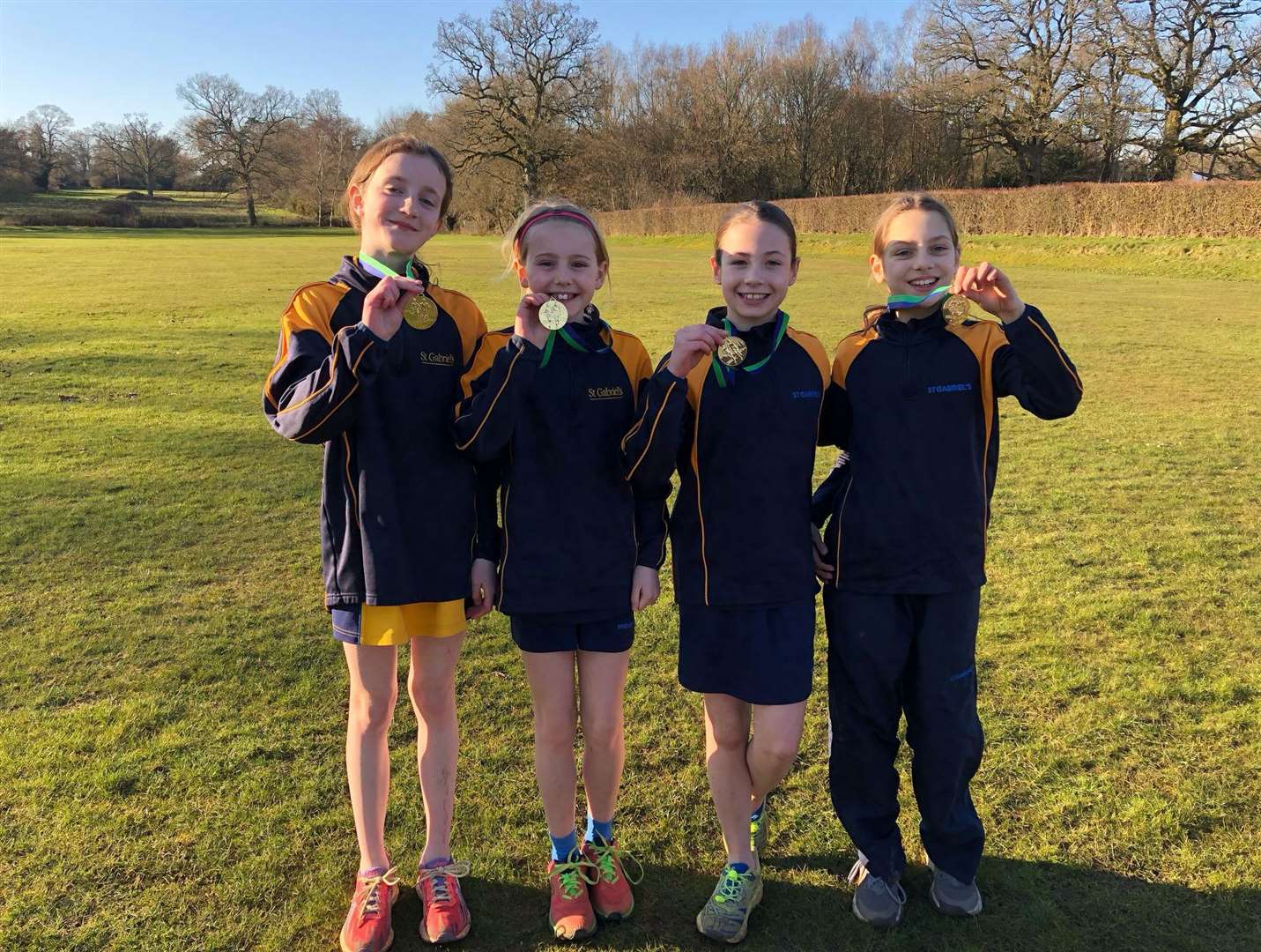 U11 Girls - Winners at Thorngrove School Cross Country event