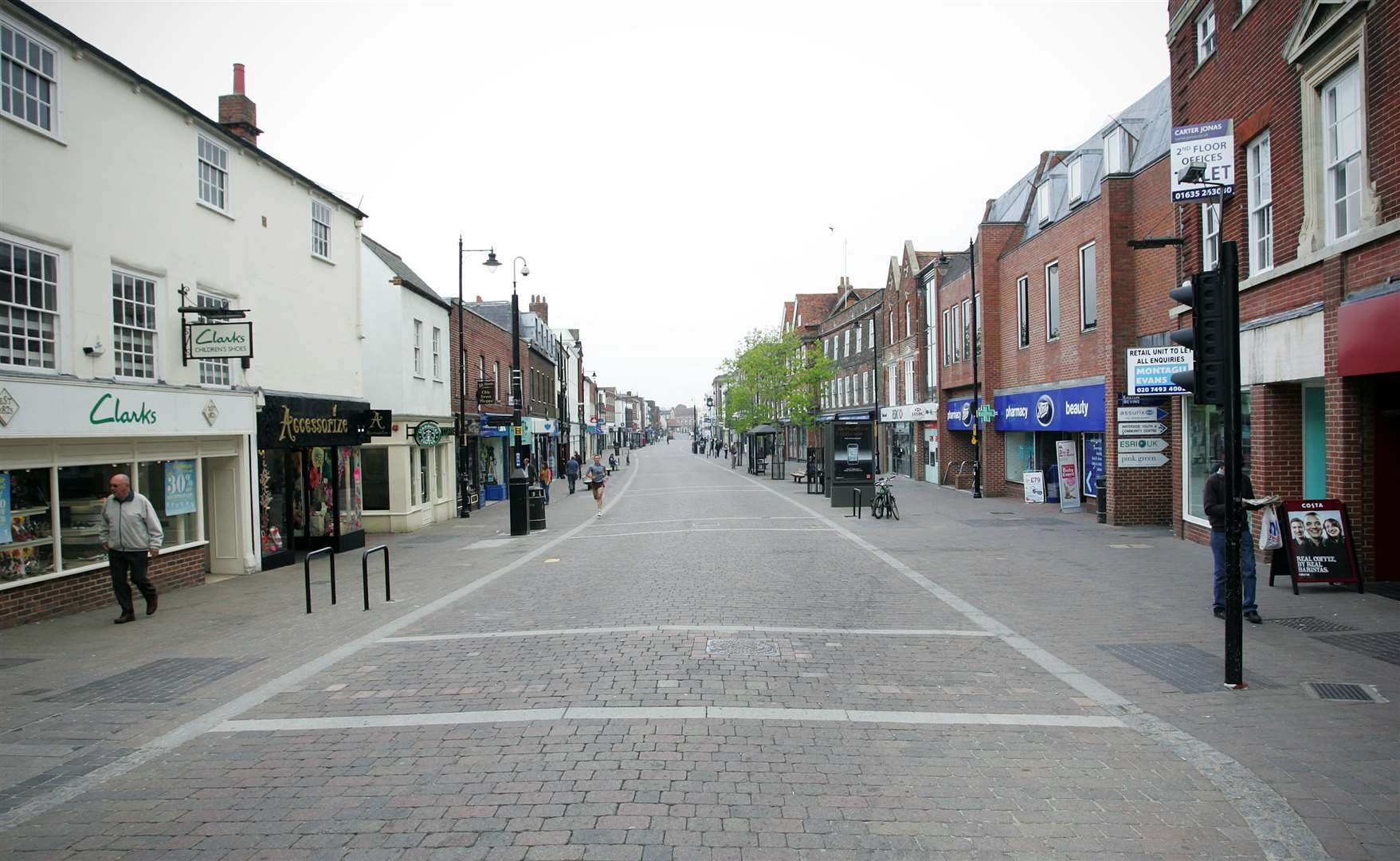 Empty Street in Newbury