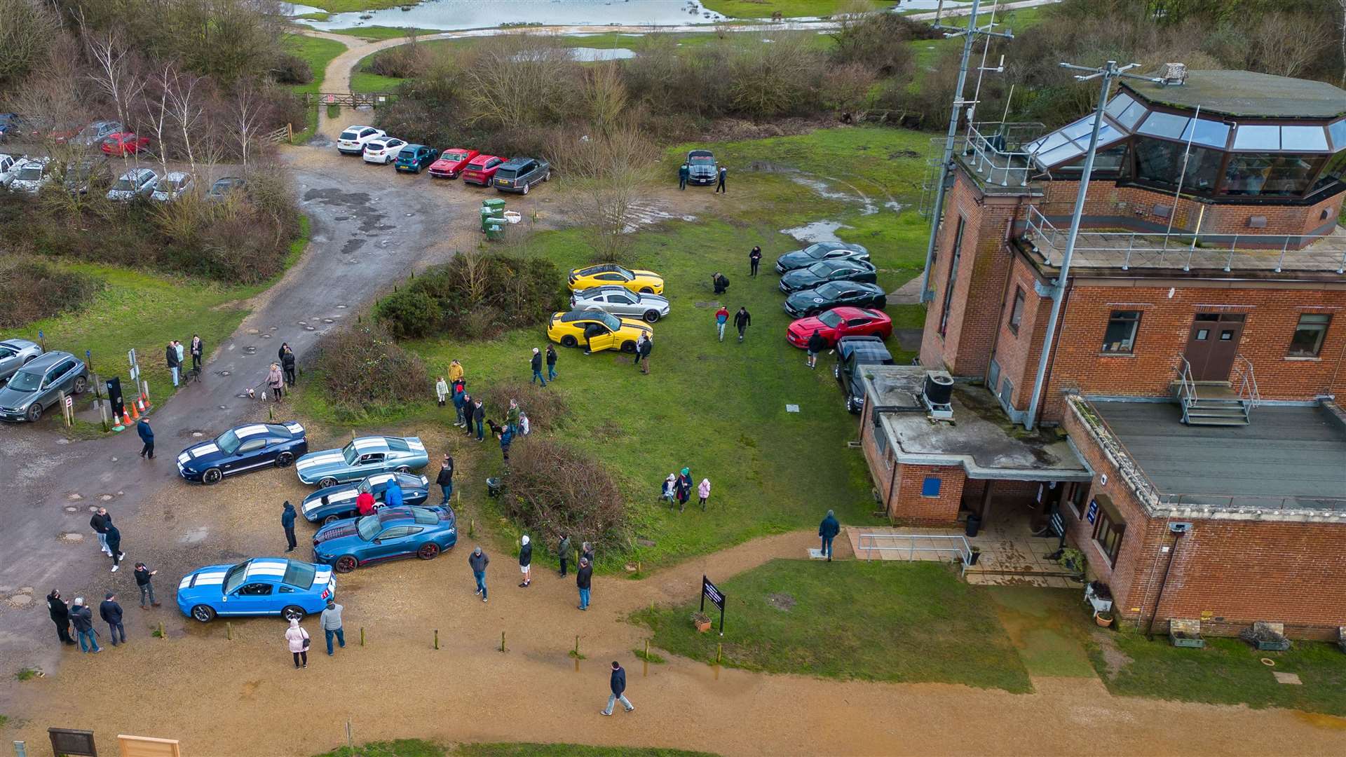 Shelby Mustang meet at Greenham Control TowerPhotos © Lee Sainsbury // Equinox UAS Photography