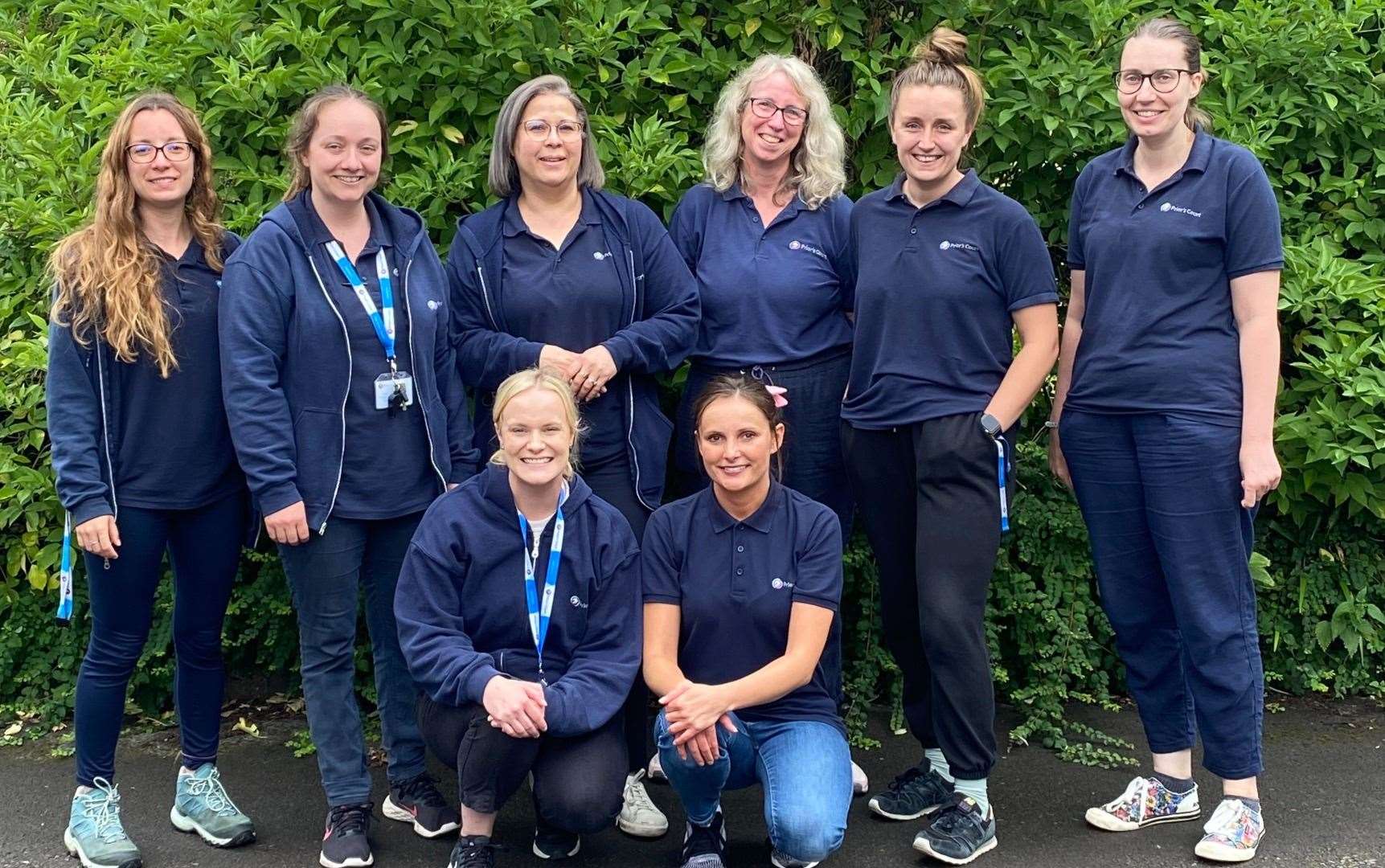 Maria Benito Rozalen, Lucy Robison, Maria Louro, Sami Fairchild, Louise Powell, Emma Barnes, with Aoife Garvey and Marta Uscinska in front. Olivia Harrison is also taking part (not pictured)