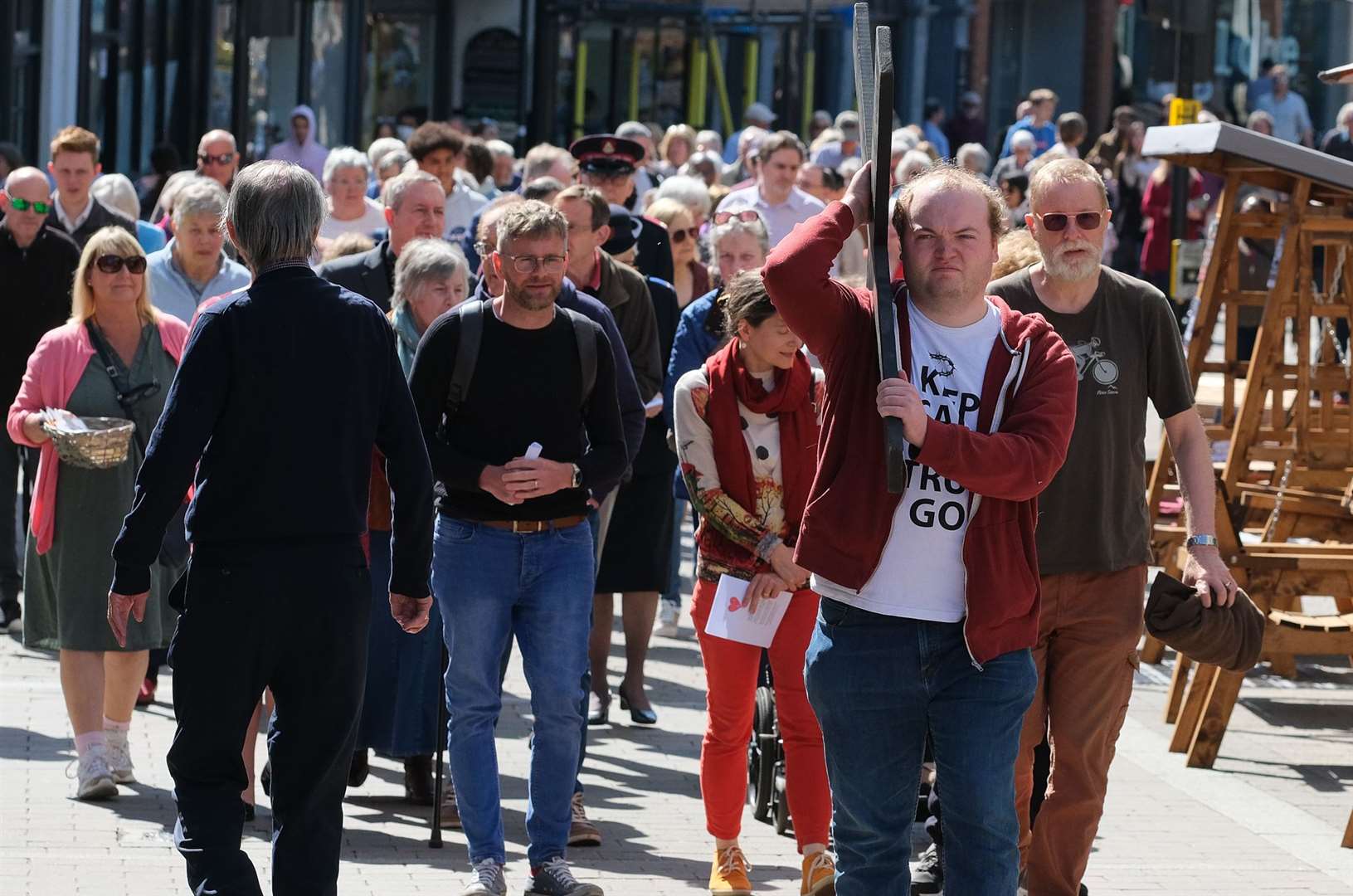Procession of witness - St Nicolas Church to Methodist Church. (56114419)