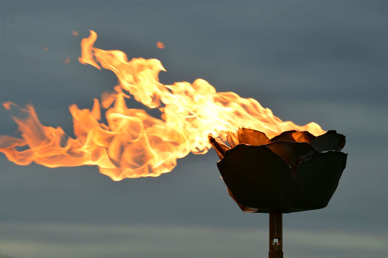 Beacon lit in Thatcham for Queens 90th. Picture by: Alan Wolfenden
