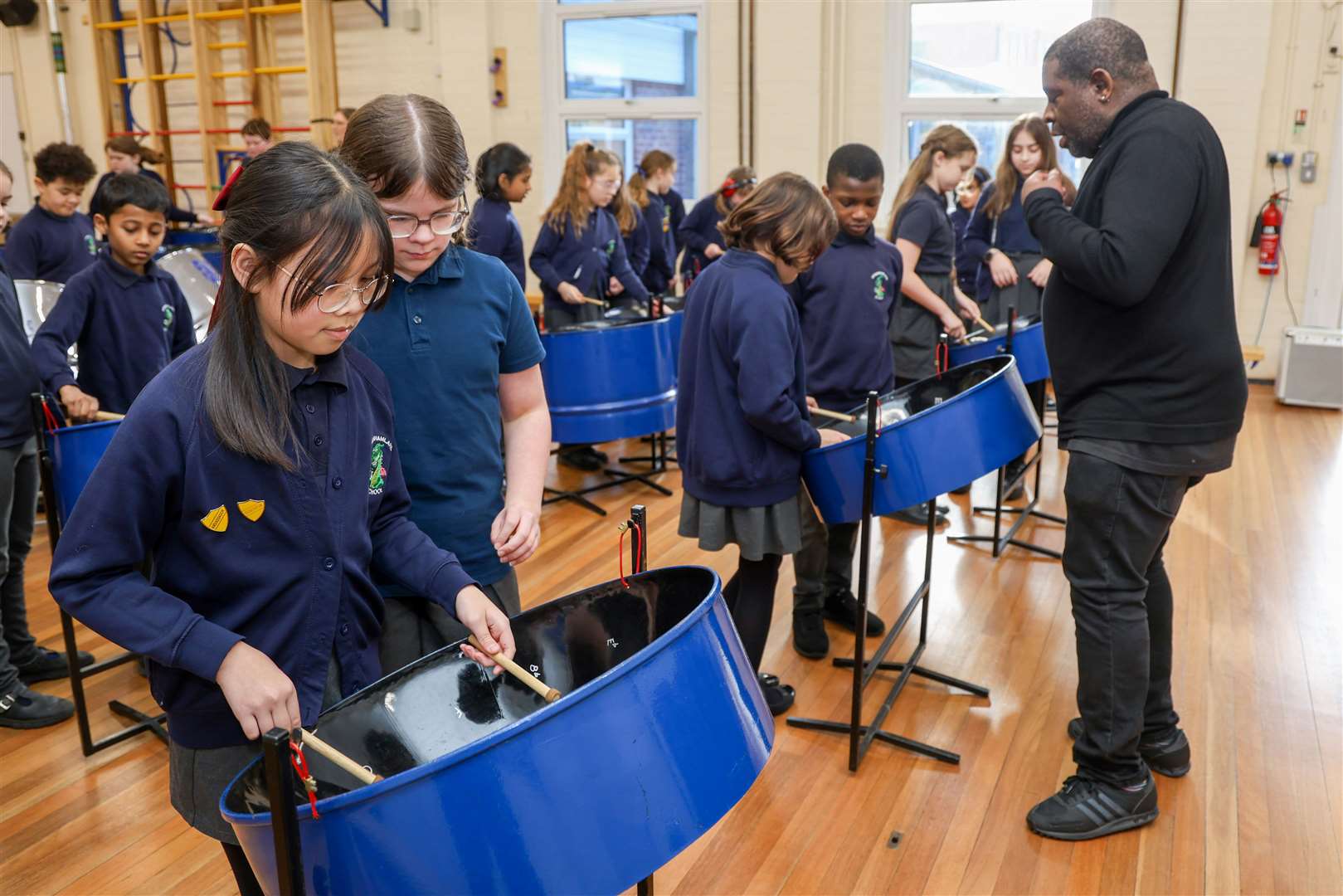 Speenhamland School - Steel drums workshop by Newbury spring festival