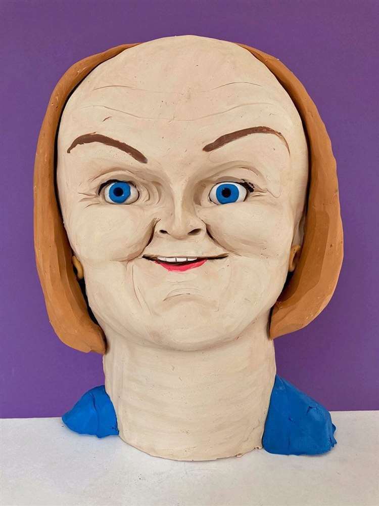 Wilfrid Wood’s sculpture of Liz Truss (Wilfrid Wood/PA) (61573882)