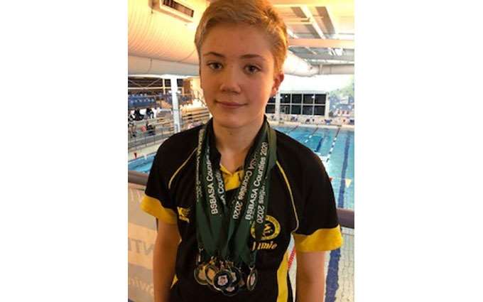 Jamie Leach scooped 8 county titles at the recent Berks & South Bucks ASA Championships