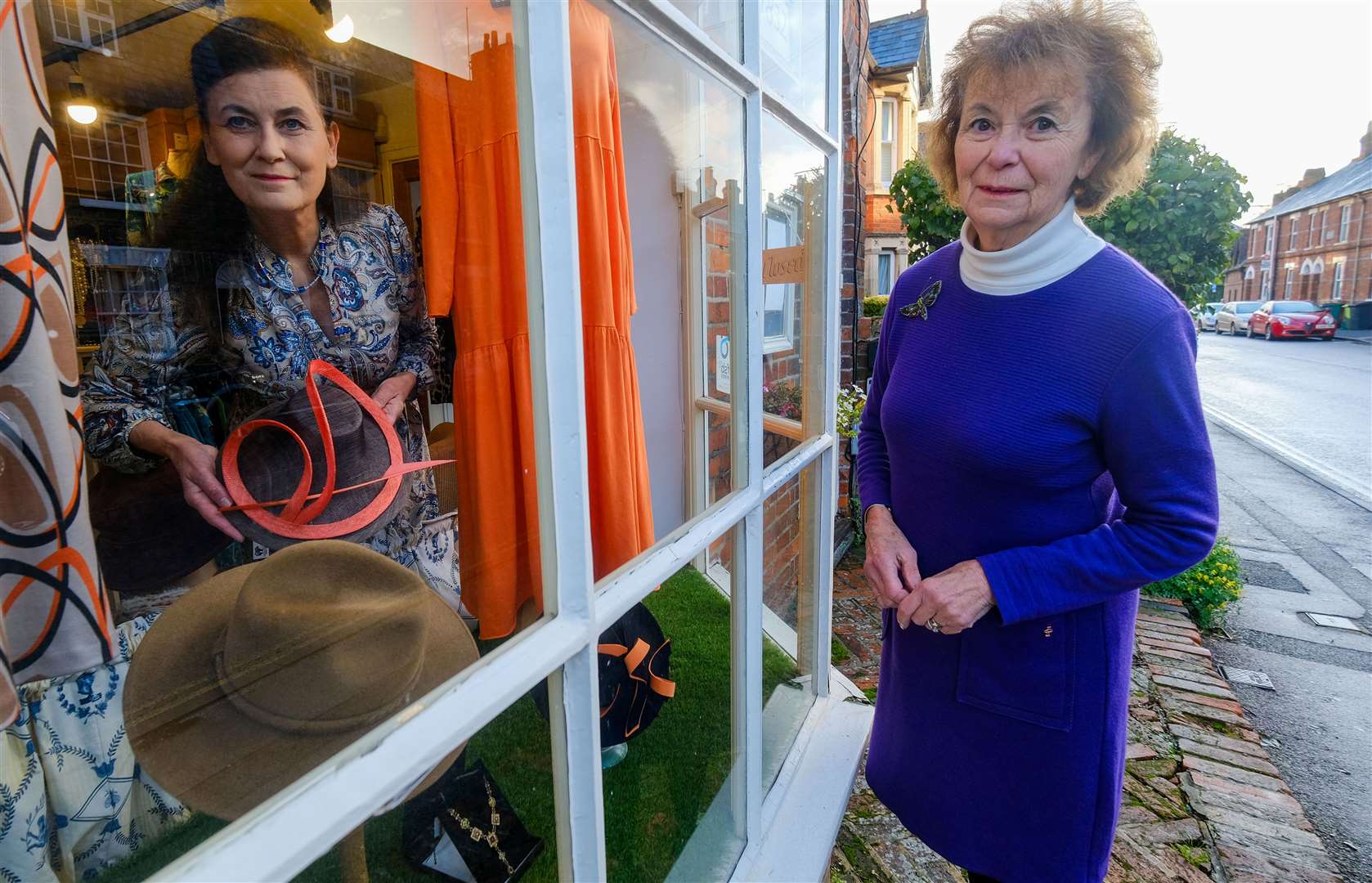 Debra and Ann at The Clothes Shop in Pound Street, Newbury