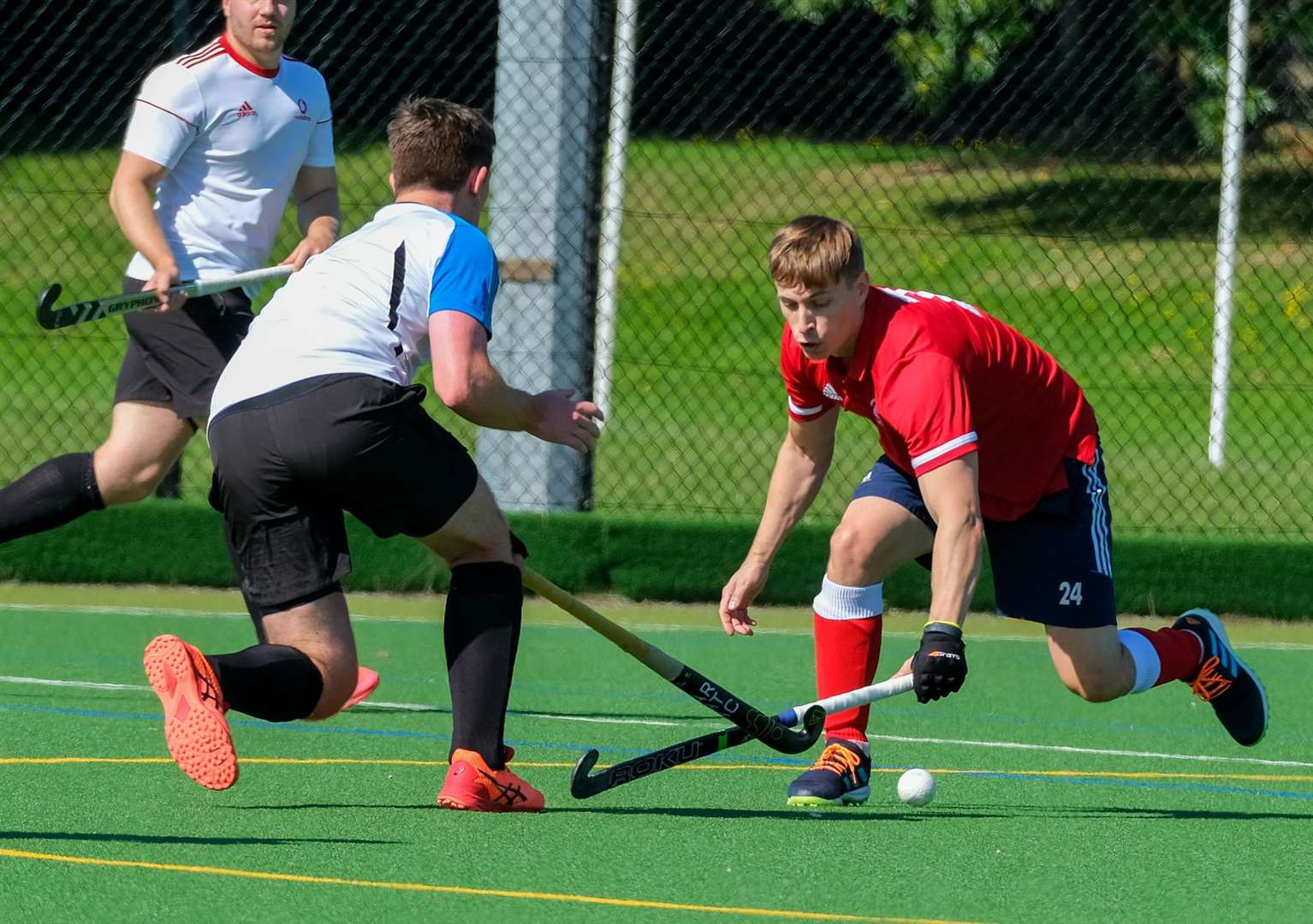 Battling for the ball