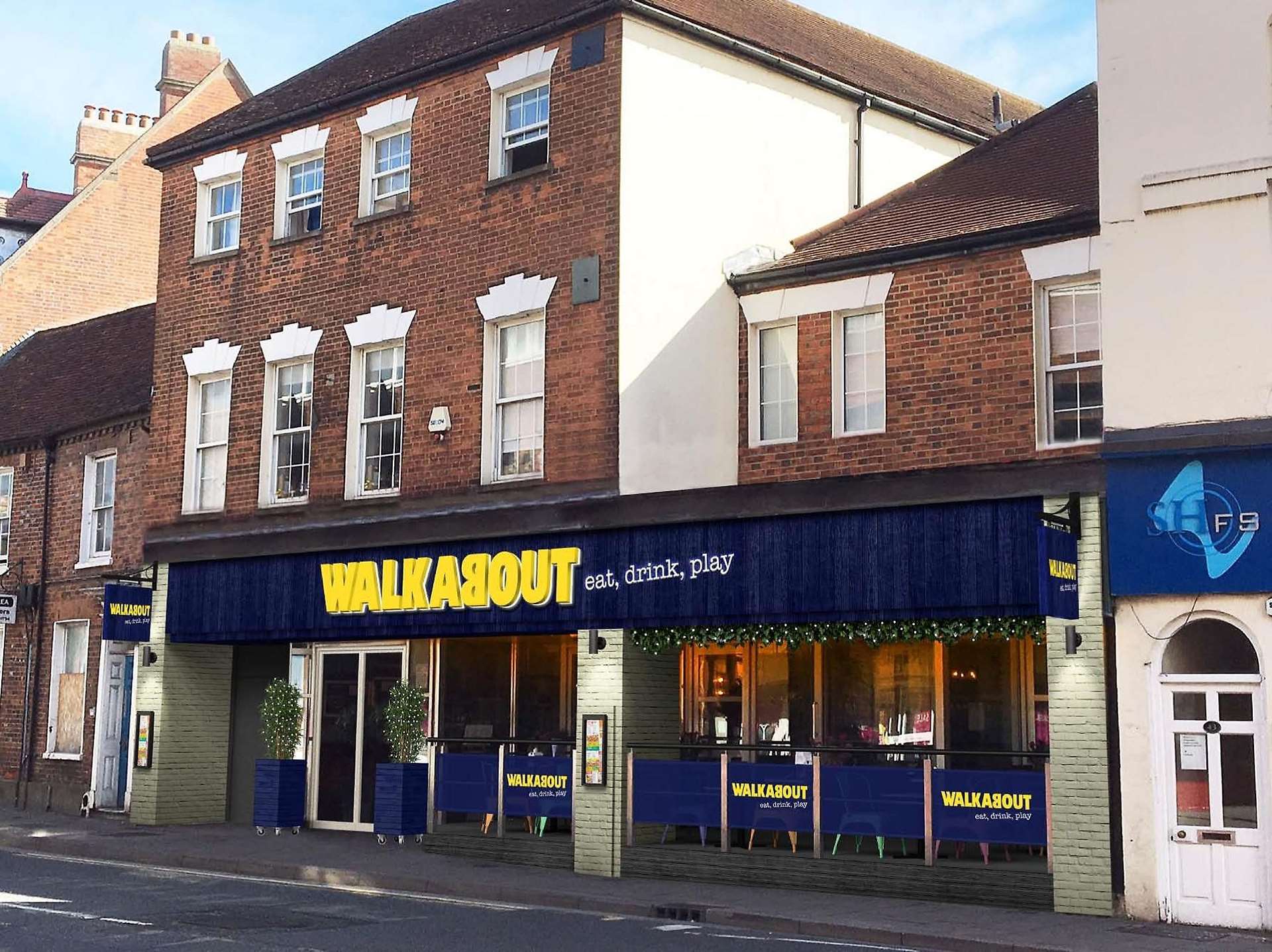 An artist’s impression of what the new Walkabout bar would look like in Cheap Street