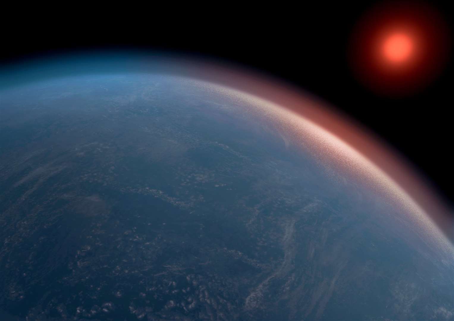 Artist impression of K2-18b (Amanda Smith/University of Cambridge)