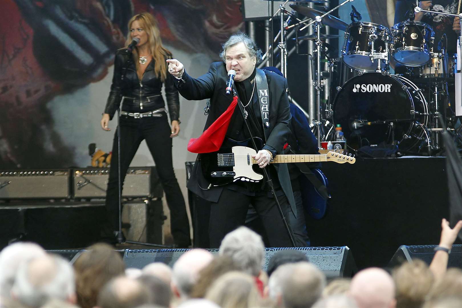 Meat Loaf at Newbury Racecourse