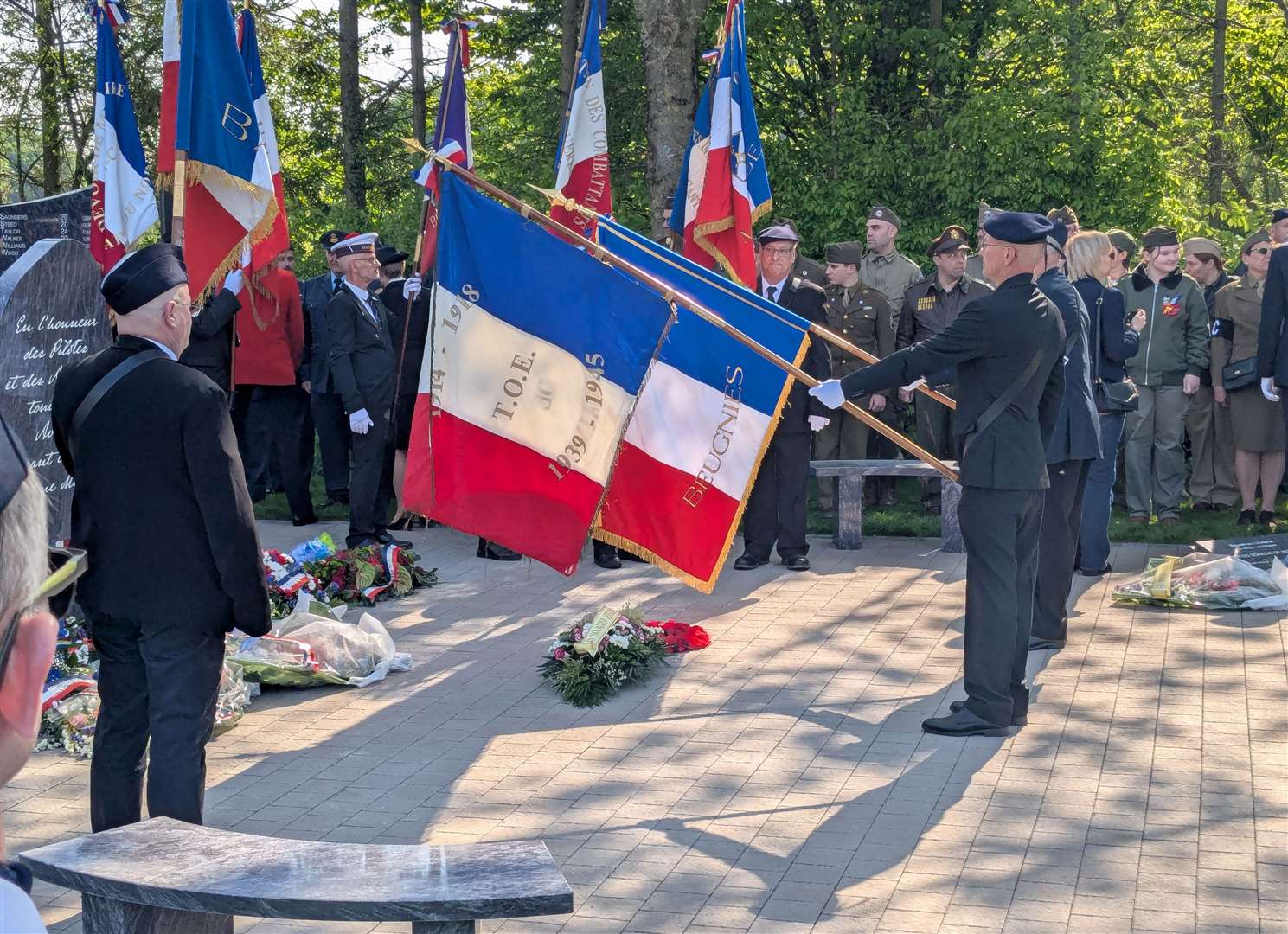 Opening ceremony for the memorial in Northern France, dedicated to 116 Allied servicemen killed on Sambrian and Avesnois soil