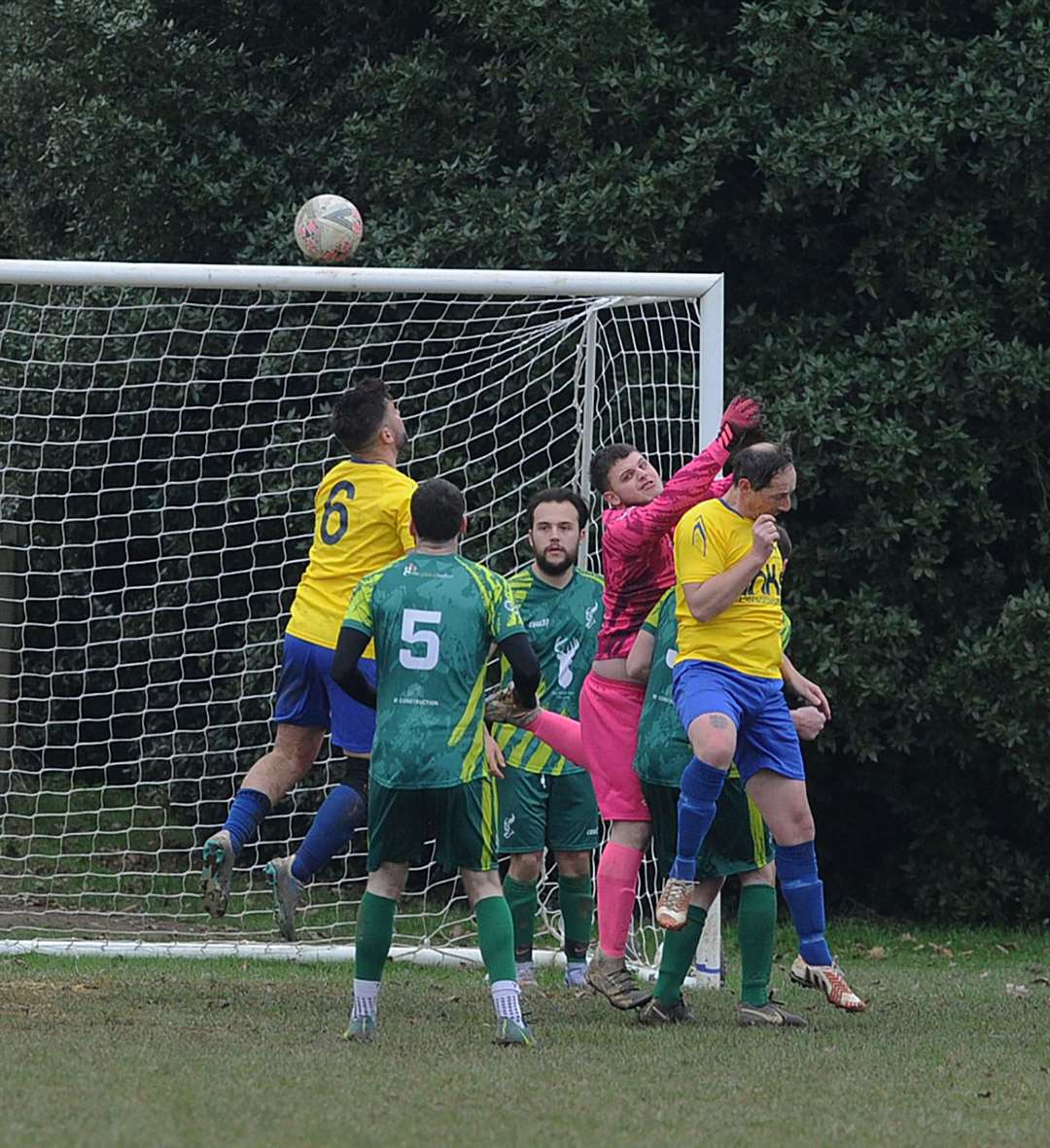 Defending continues from a corner