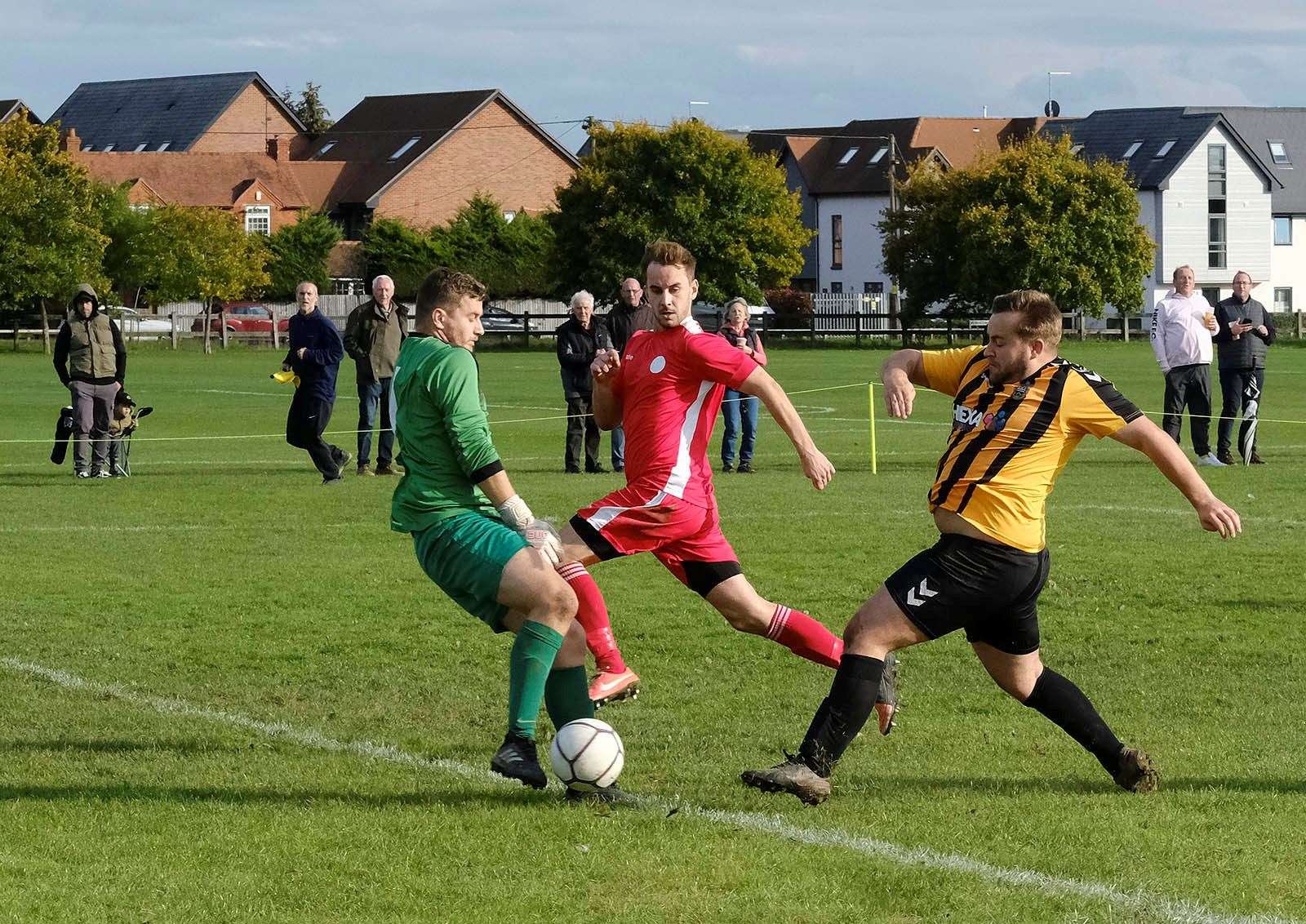 Action from Newbury FC vs Abingdon United Development