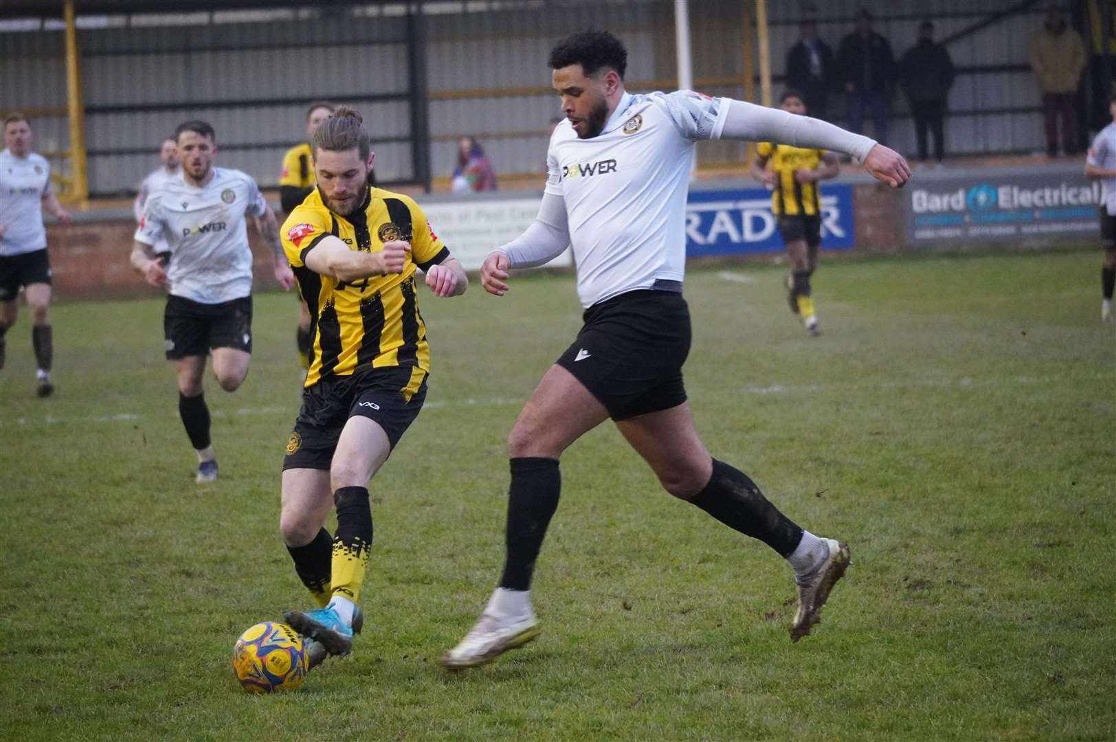 Jordan Rose in Hungerford's 3-0 win away at Tiverton - Photo: Viv Curtis
