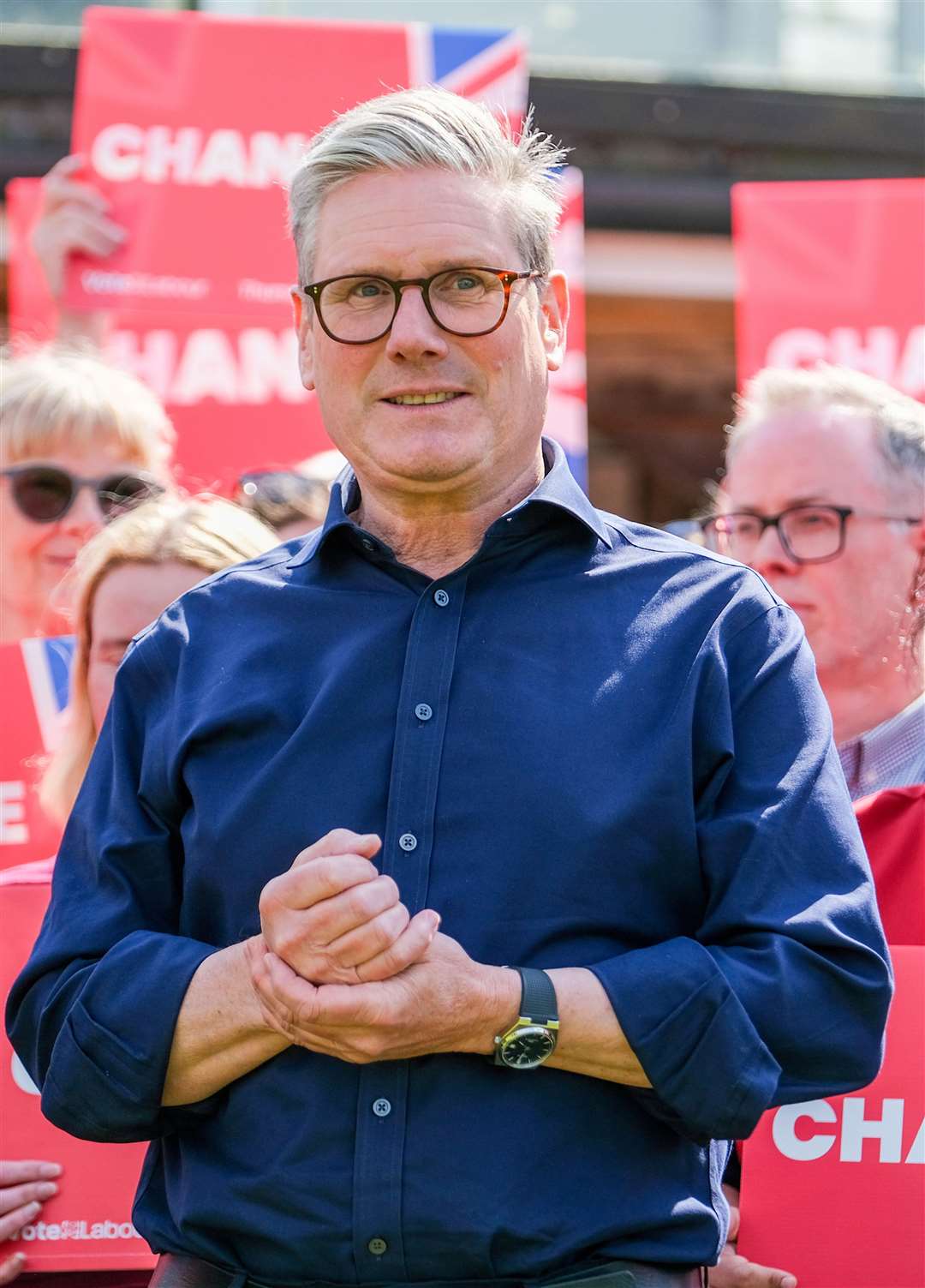 Sir Keir Starmer leader of the Labour Party at Douai Park in Woolhampton