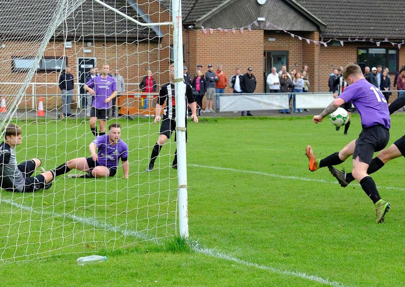 Nwx clear after a goalmouth scramble