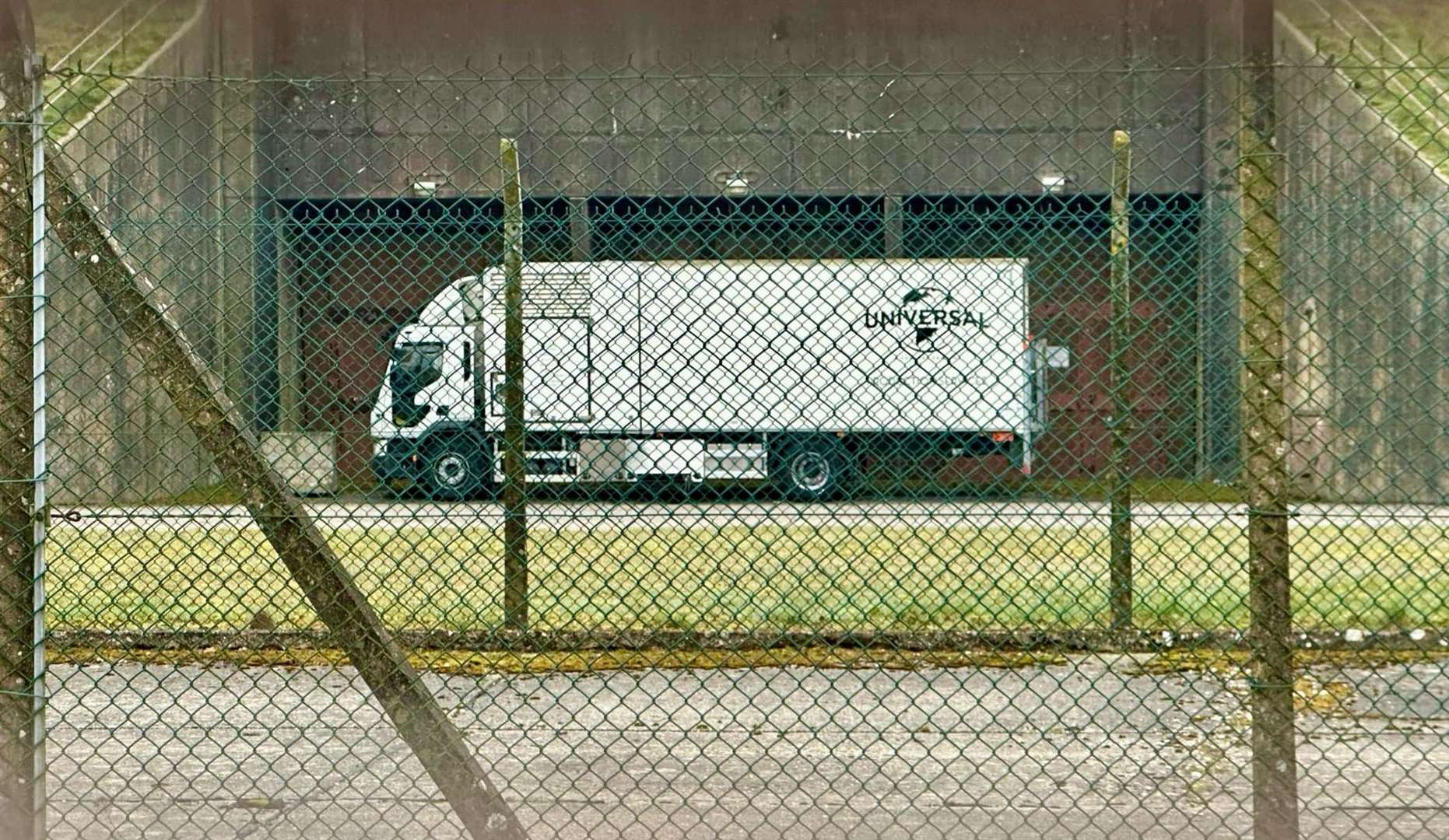 Universal production vehicle spotted in the GAMA shelter complex this week