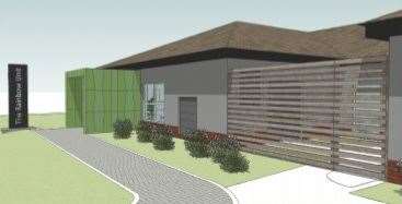 Proposed elevation for Chemotherapy Unit at Basingstoke and North Hampshire Hospital