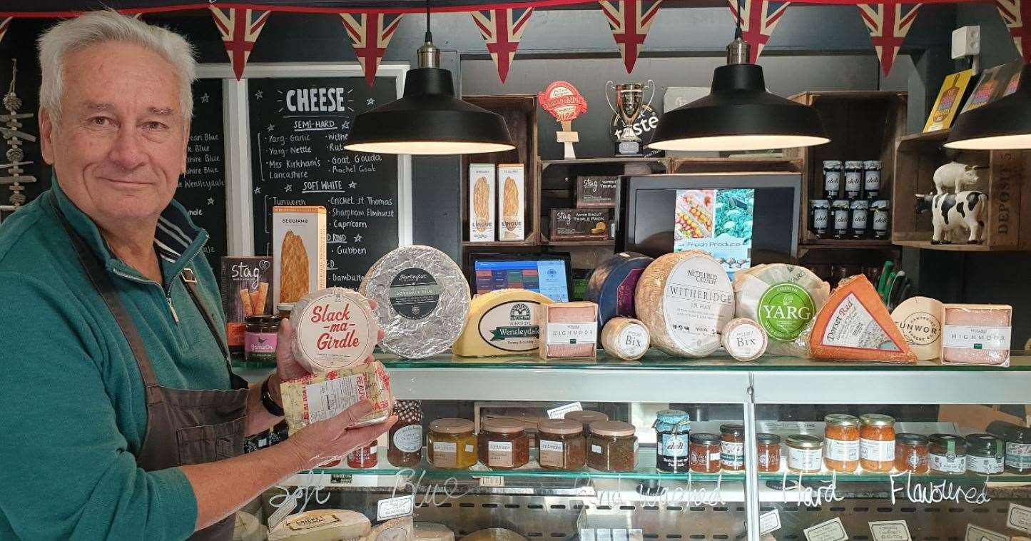 Barry Walker at the Hampshire Deli and Farm Shop