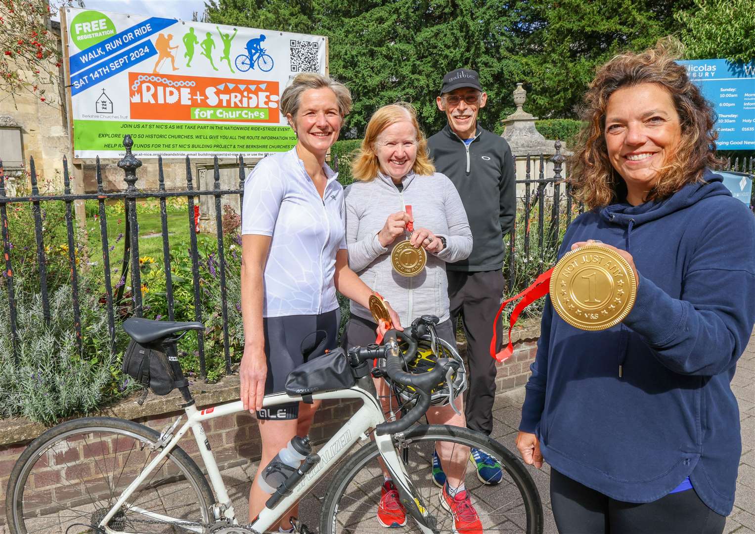 The annual Ride + Stride event takes place on Saturday, September 15, and sees churches welcome visitors who arrive on foot or by riding between venues