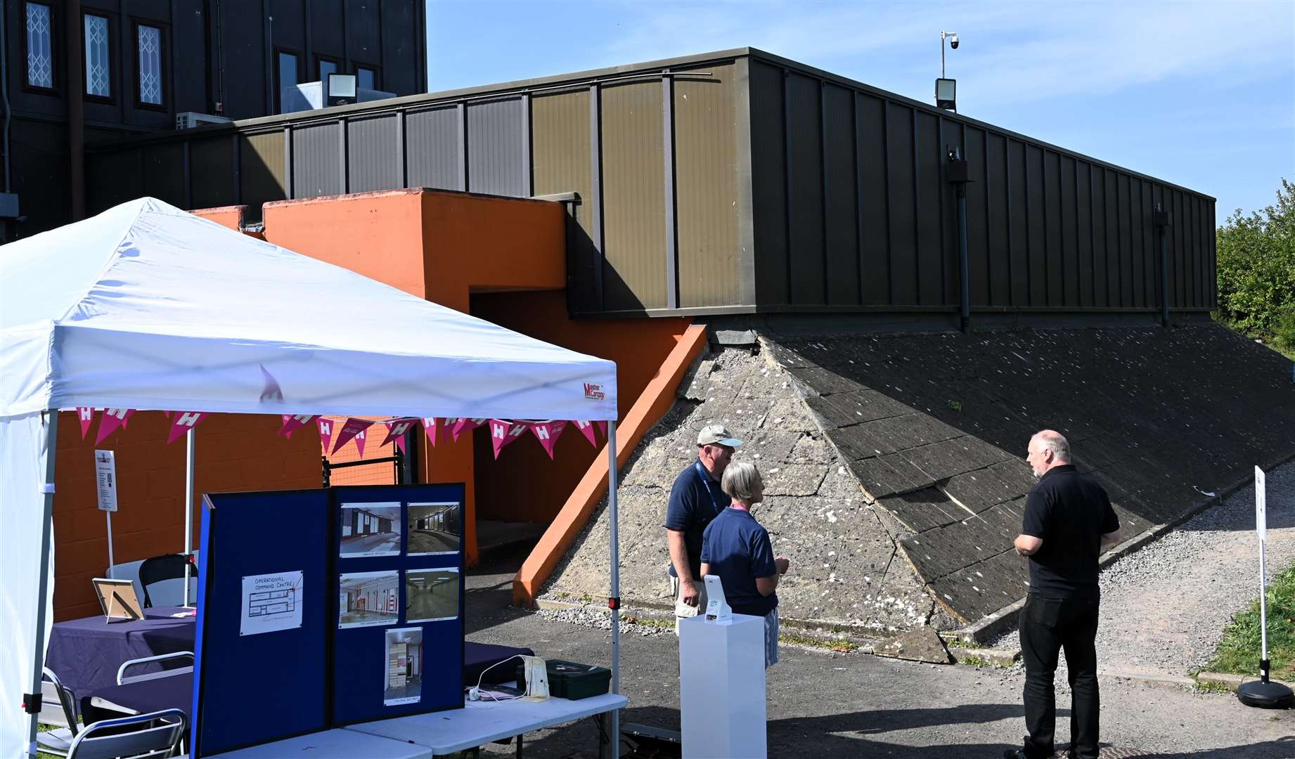 Outside the Decontamination Suite